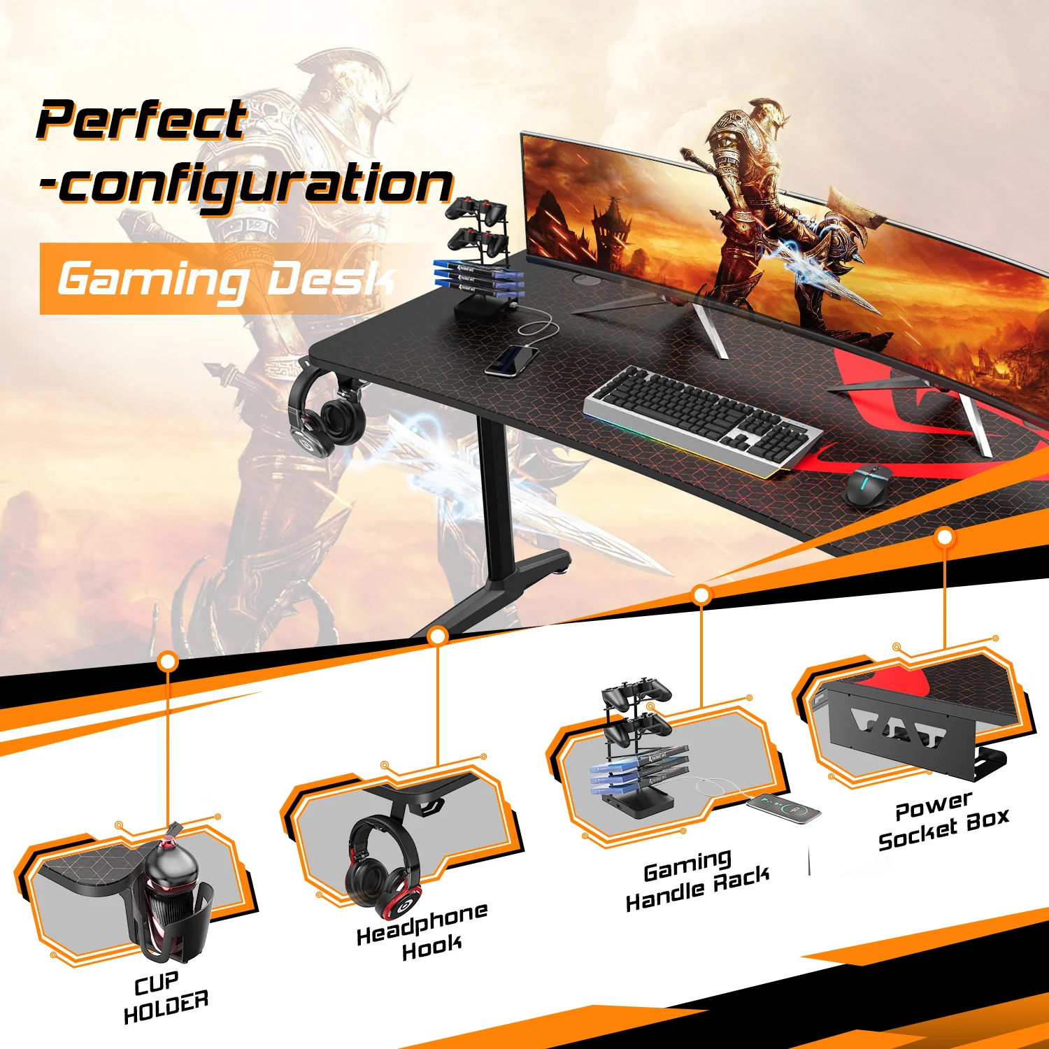 Full-Surface Mousepad Gaming Desk (60"x27") - Image 15