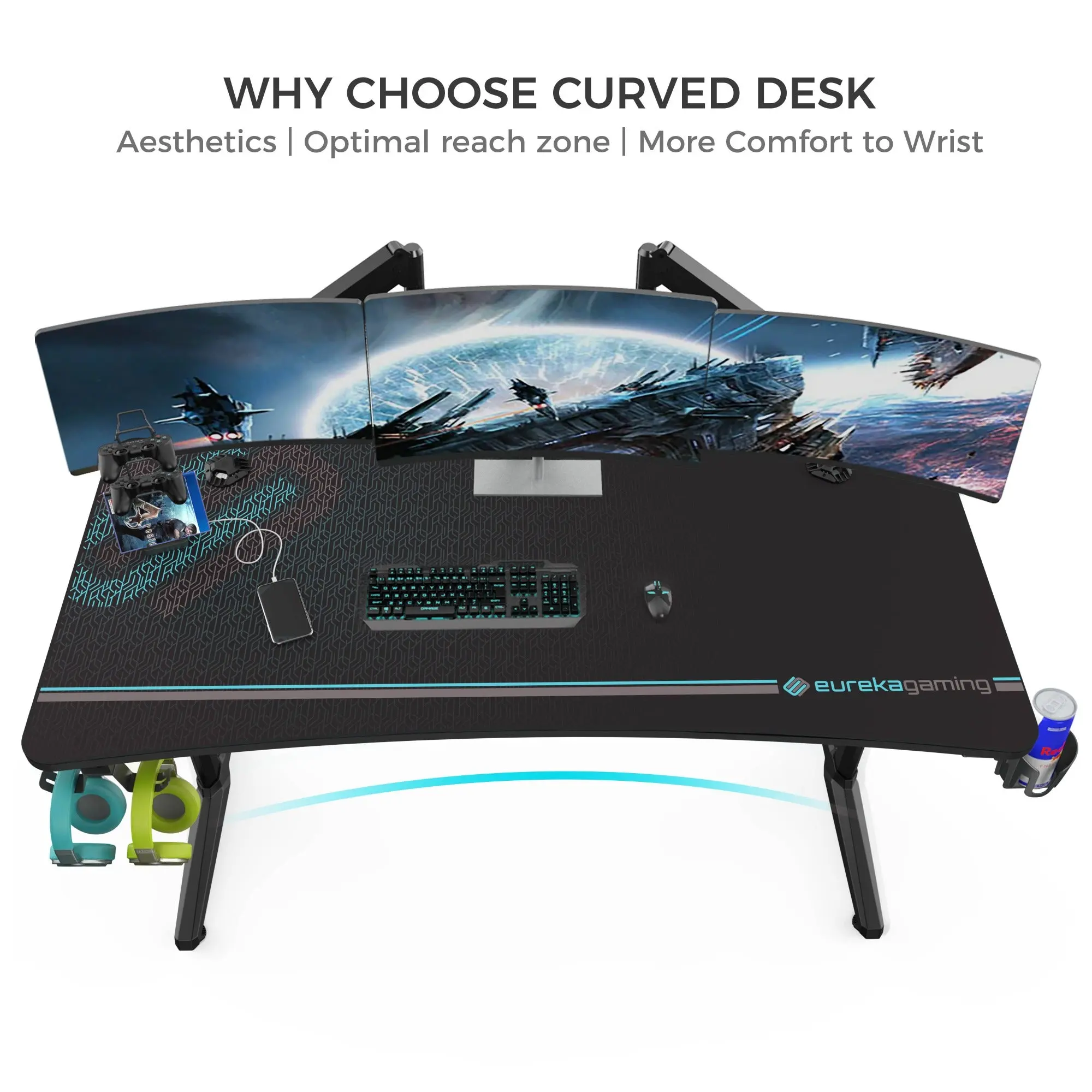 Full-Surface Mousepad Gaming Desk (60"x27") - Image 4