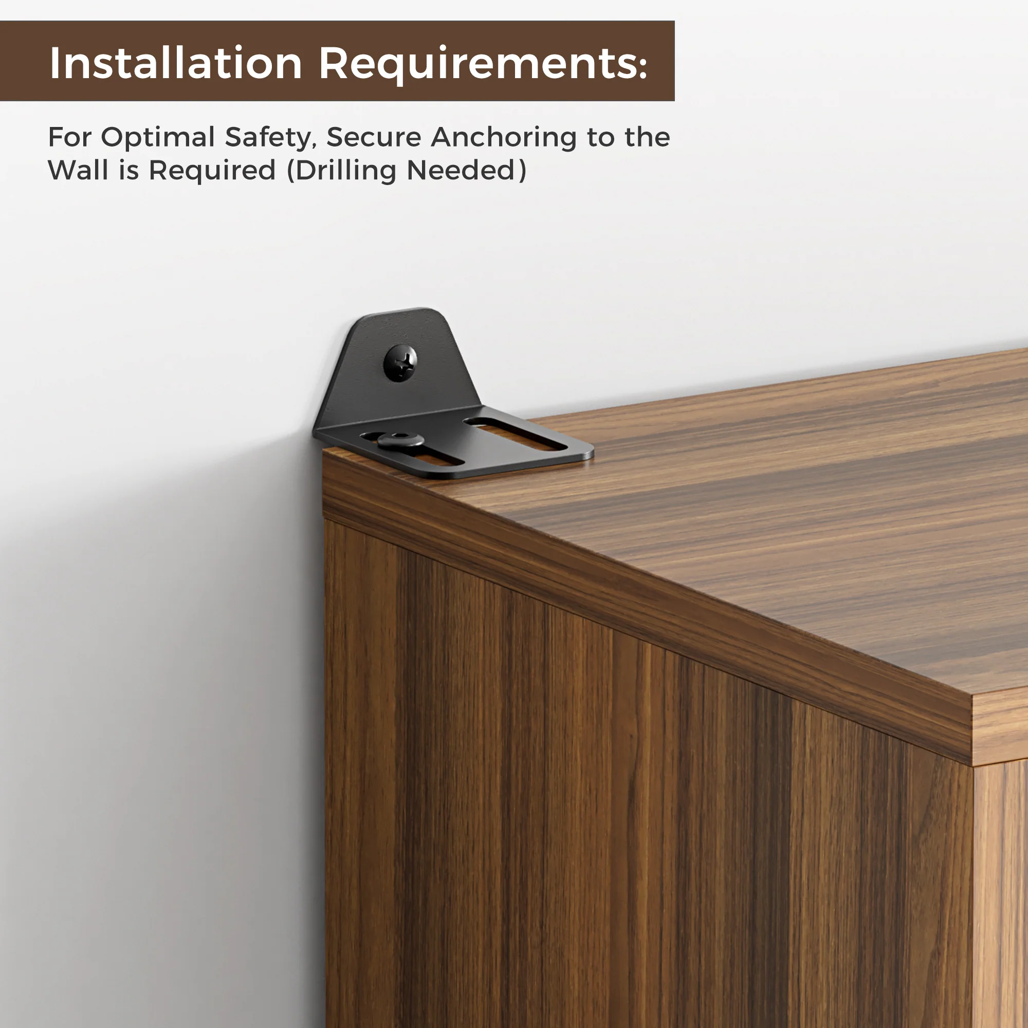 77'' Display Bookshelf with Glass Door and Storage Cabinets, Walnut - Image 9