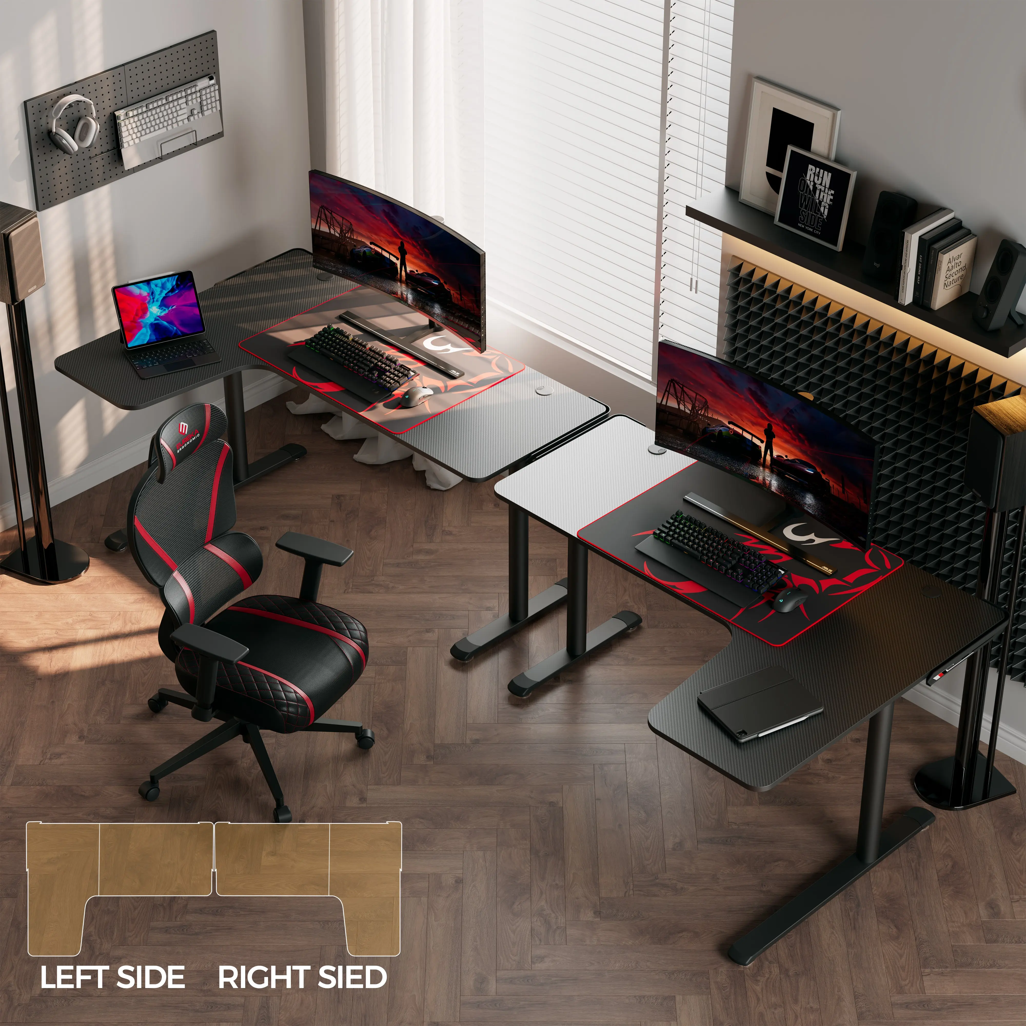 L Shaped Gaming Desk (60"x24") - Image 12
