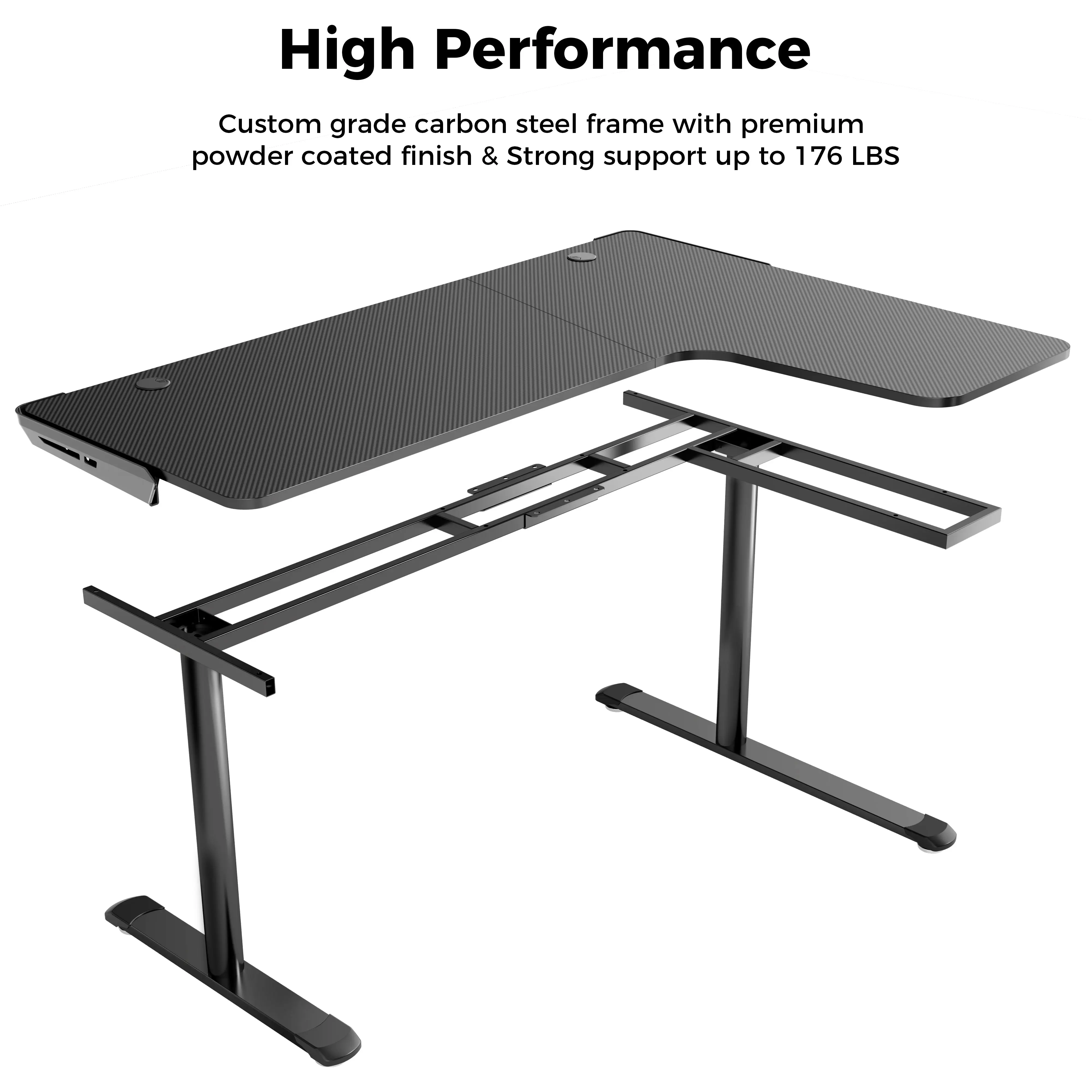 L Shaped Gaming Desk (60"x24") - Image 13