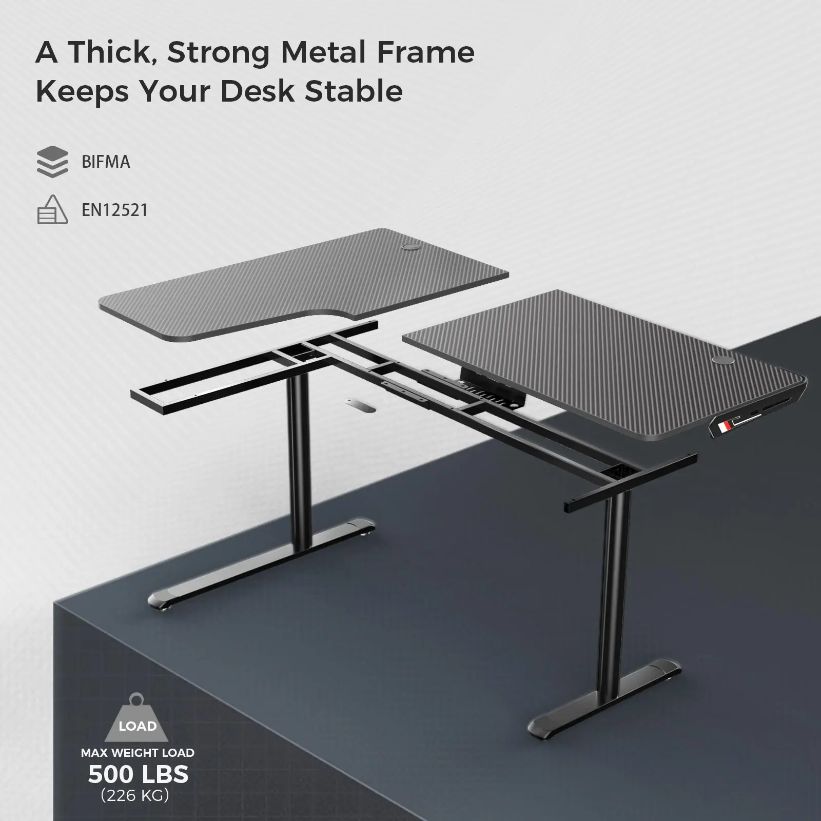 L Shaped Gaming Desk (60"x24") - Image 7
