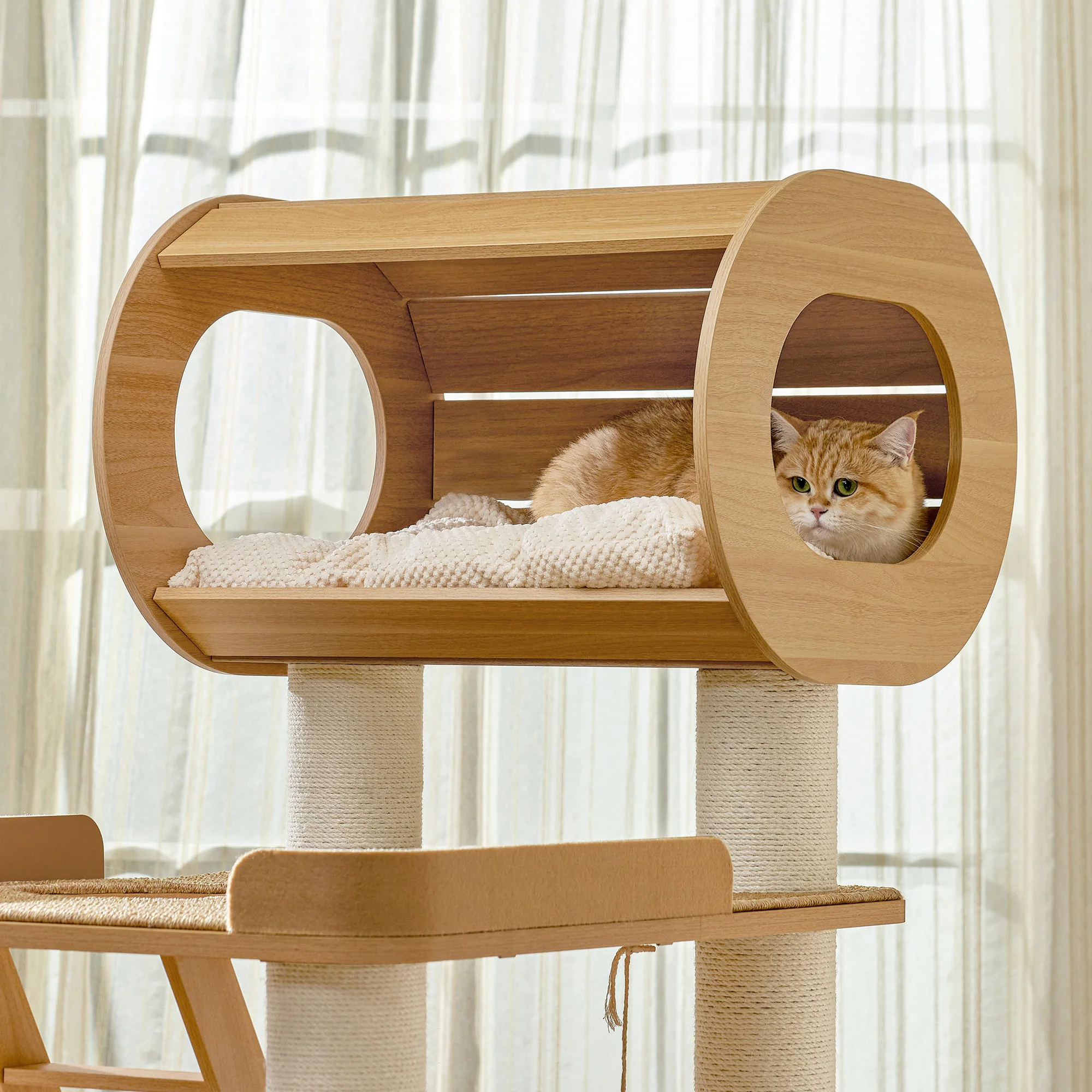 Babylon, 76" Extra Large Multi-Cat Tree Tower - Image 4