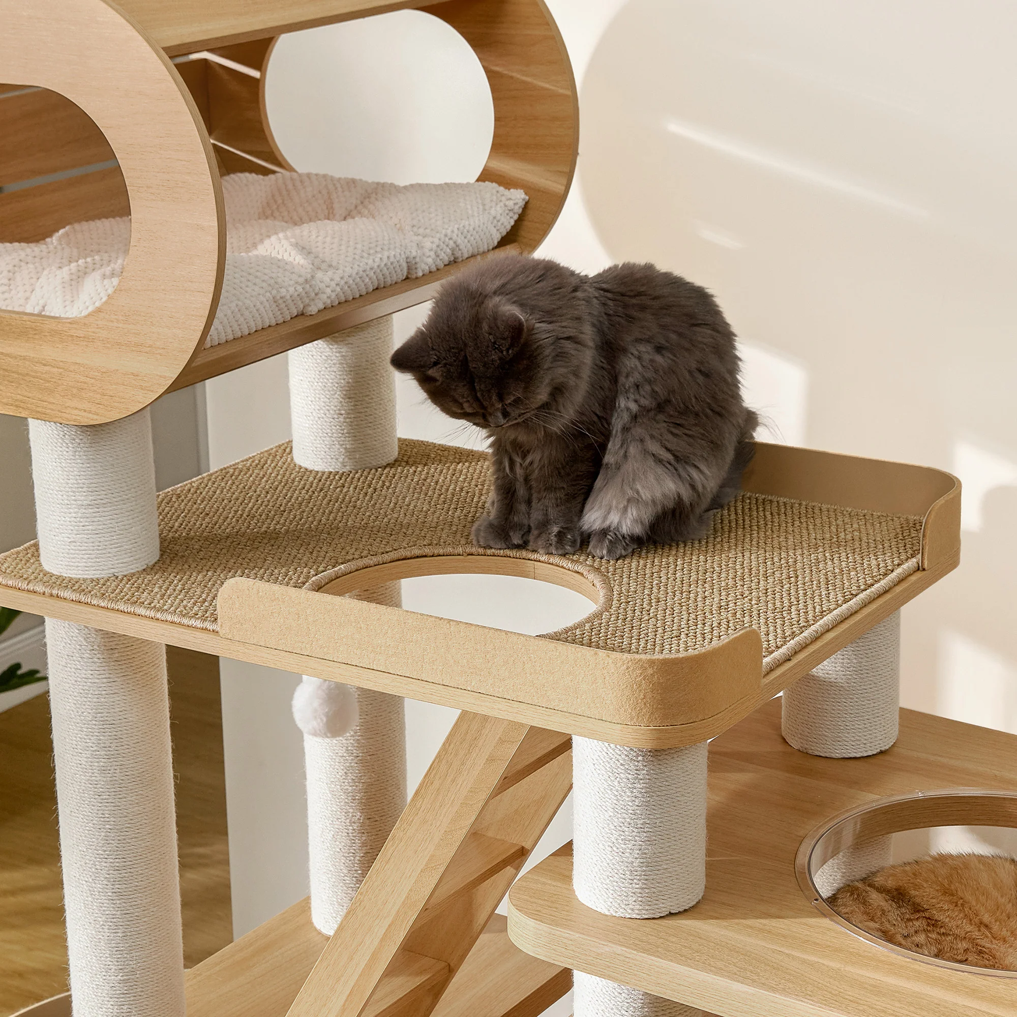 Babylon, 76" Extra Large Multi-Cat Tree Tower - Image 5