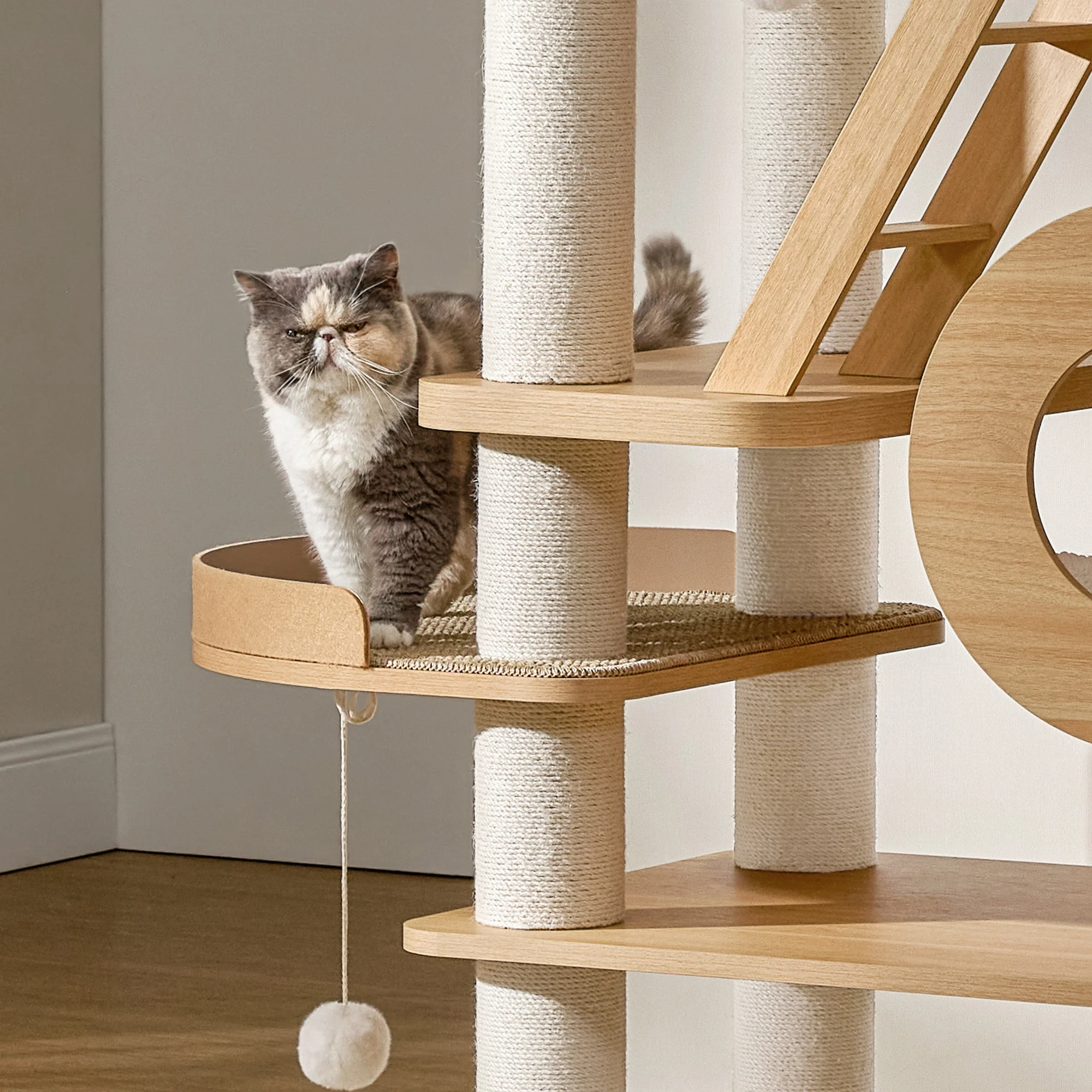 Babylon, 76" Extra Large Multi-Cat Tree Tower - Image 7