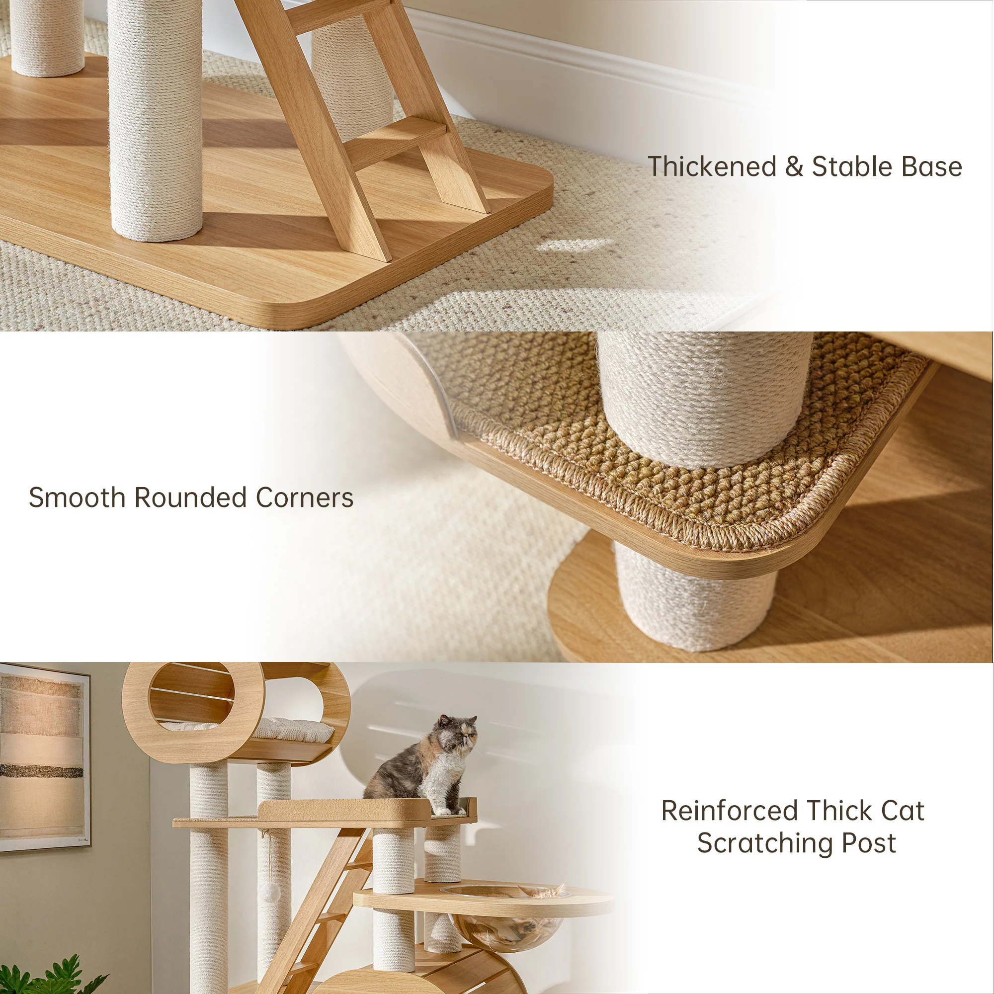 Babylon, 76" Extra Large Multi-Cat Tree Tower - Image 8