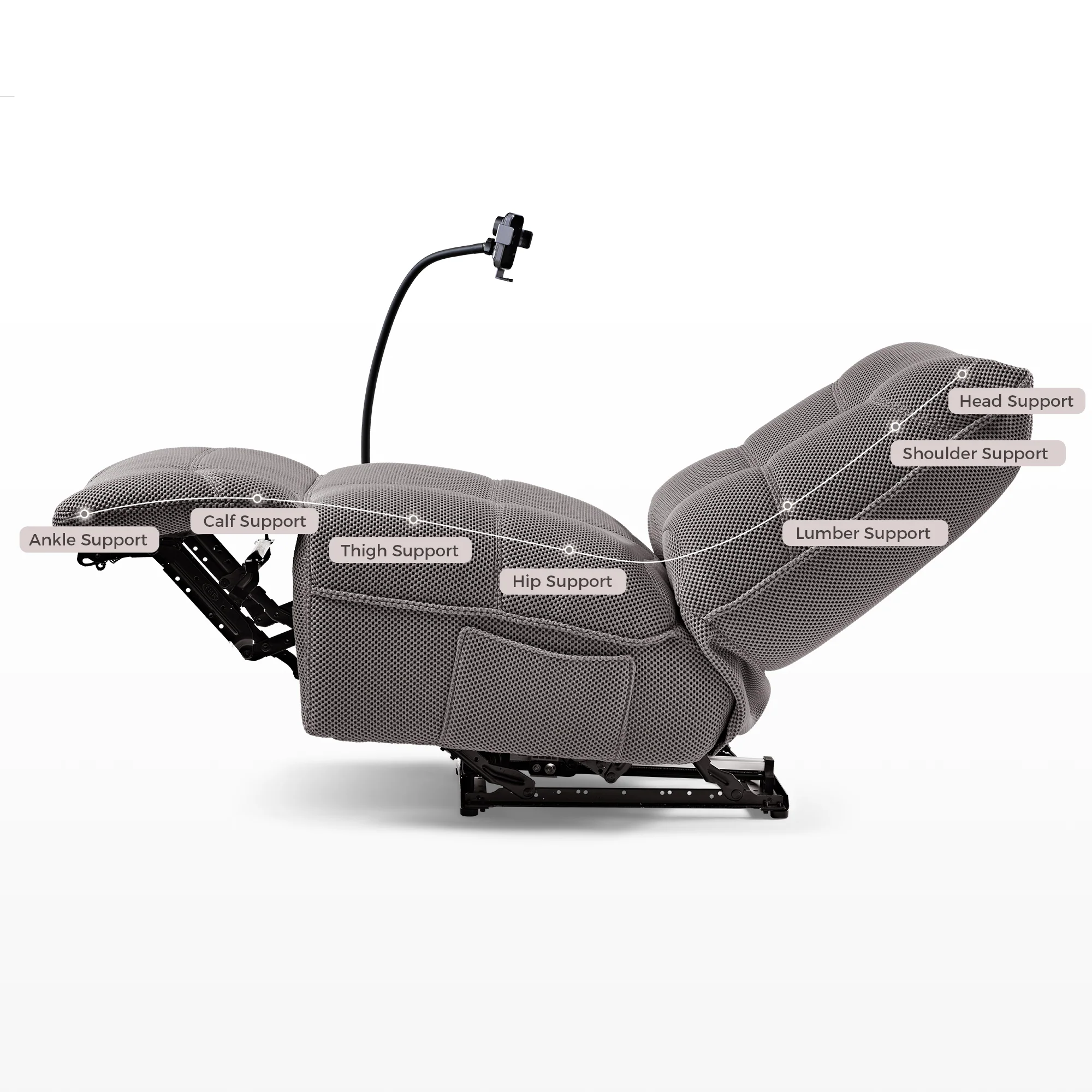 Linx, Recliner with Wireless Charging & USB - Image 26