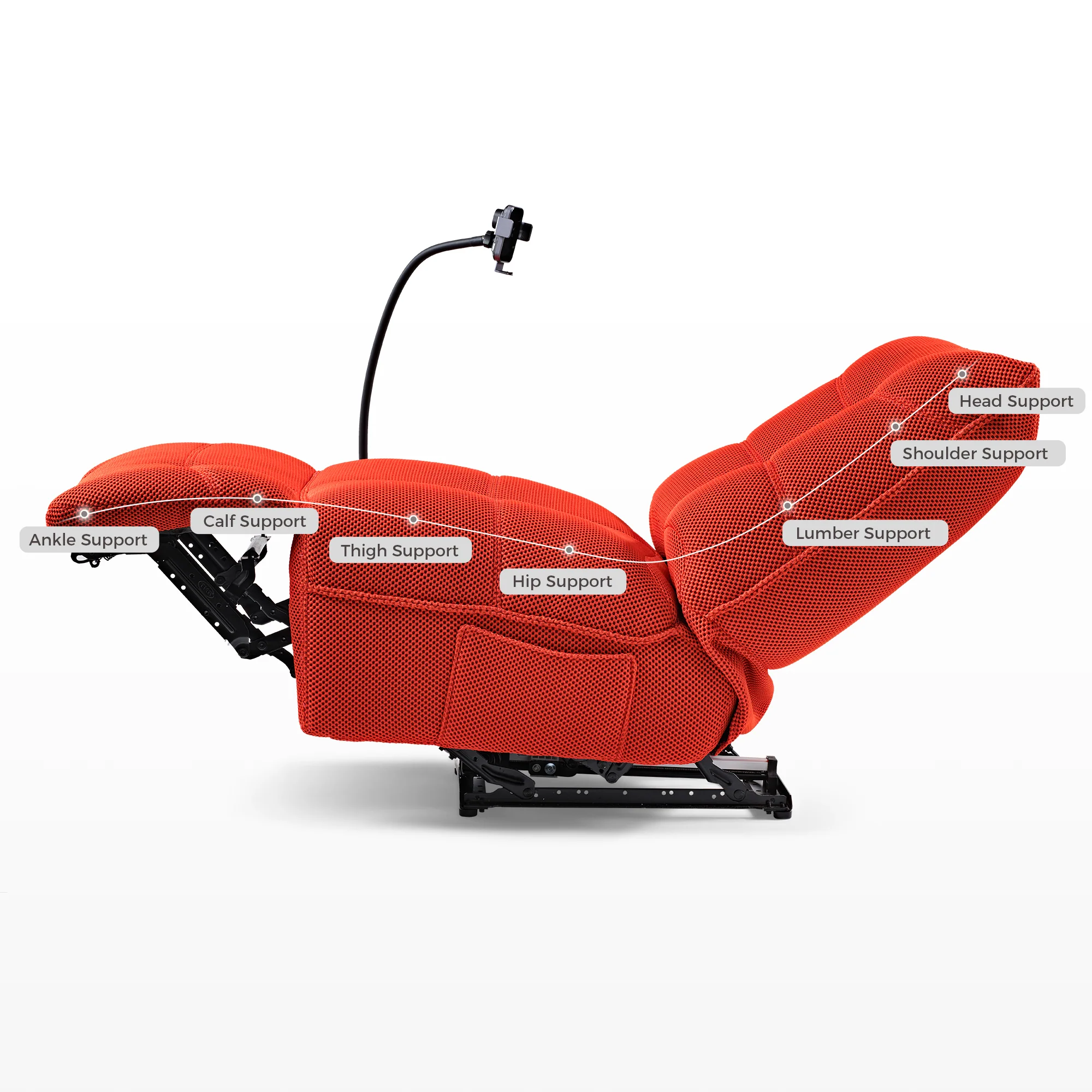 Linx, Recliner with Wireless Charging & USB - Image 44