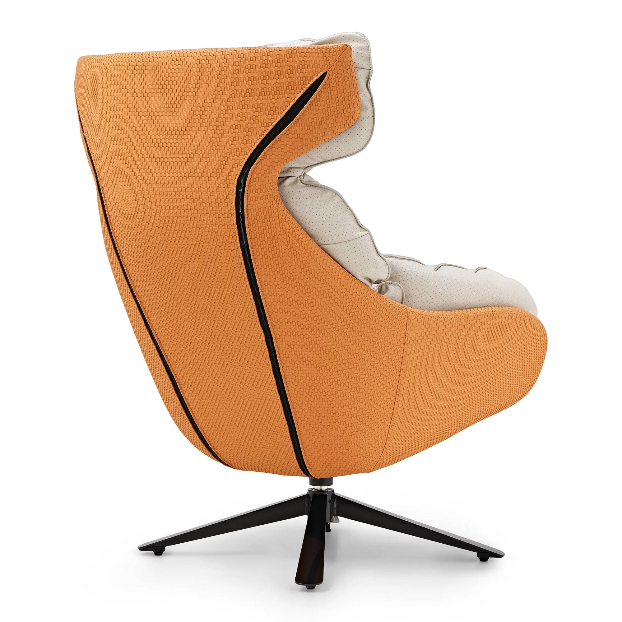 Todd, Swivel Armchair with High Back Lounge Chair - Image 11