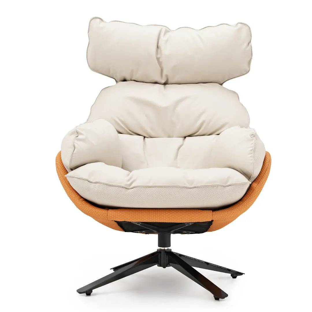 Todd, Swivel Armchair with High Back Lounge Chair - Image 9