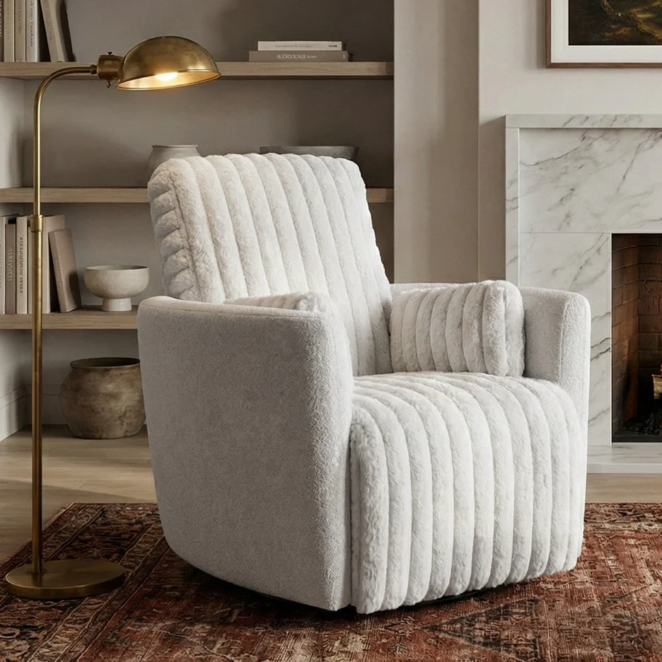 Lucia,Swivel Rocking Manual Recliner - Image 5