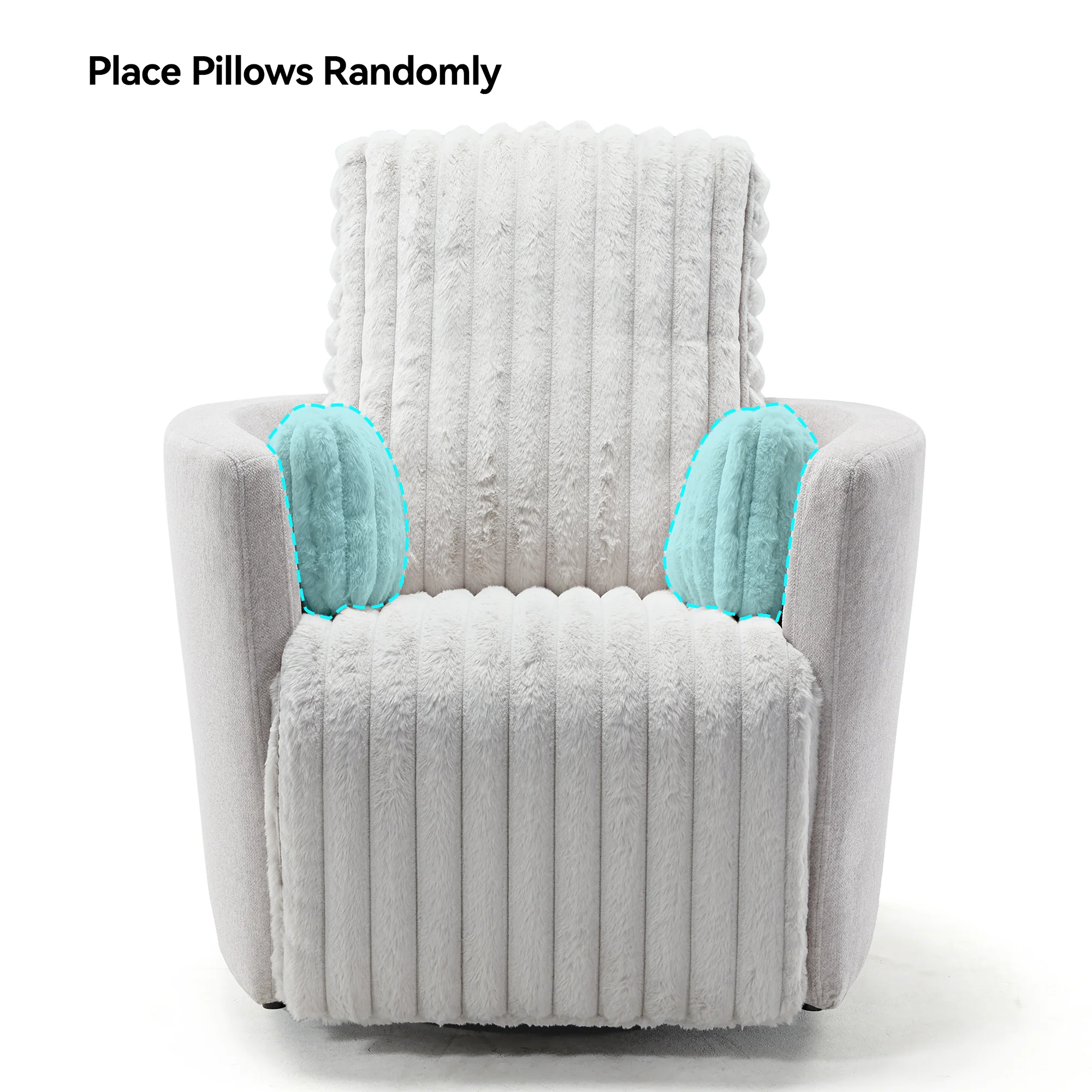 Lucia,Swivel Rocking Manual Recliner - Image 7