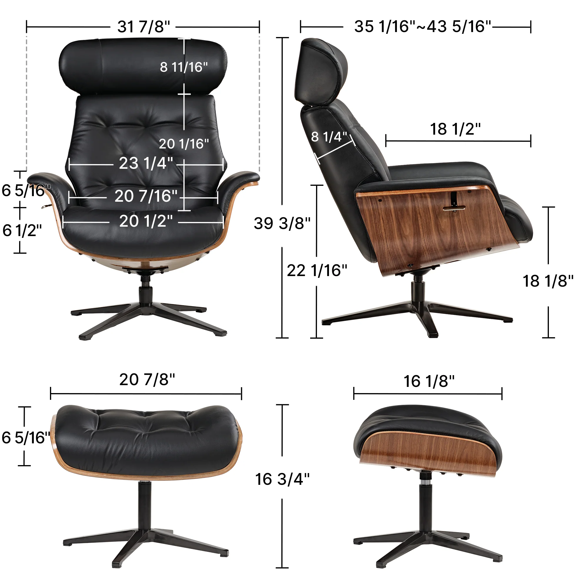 [Coming Soon]Matteo Lounge Chair and Ottoman - Image 17