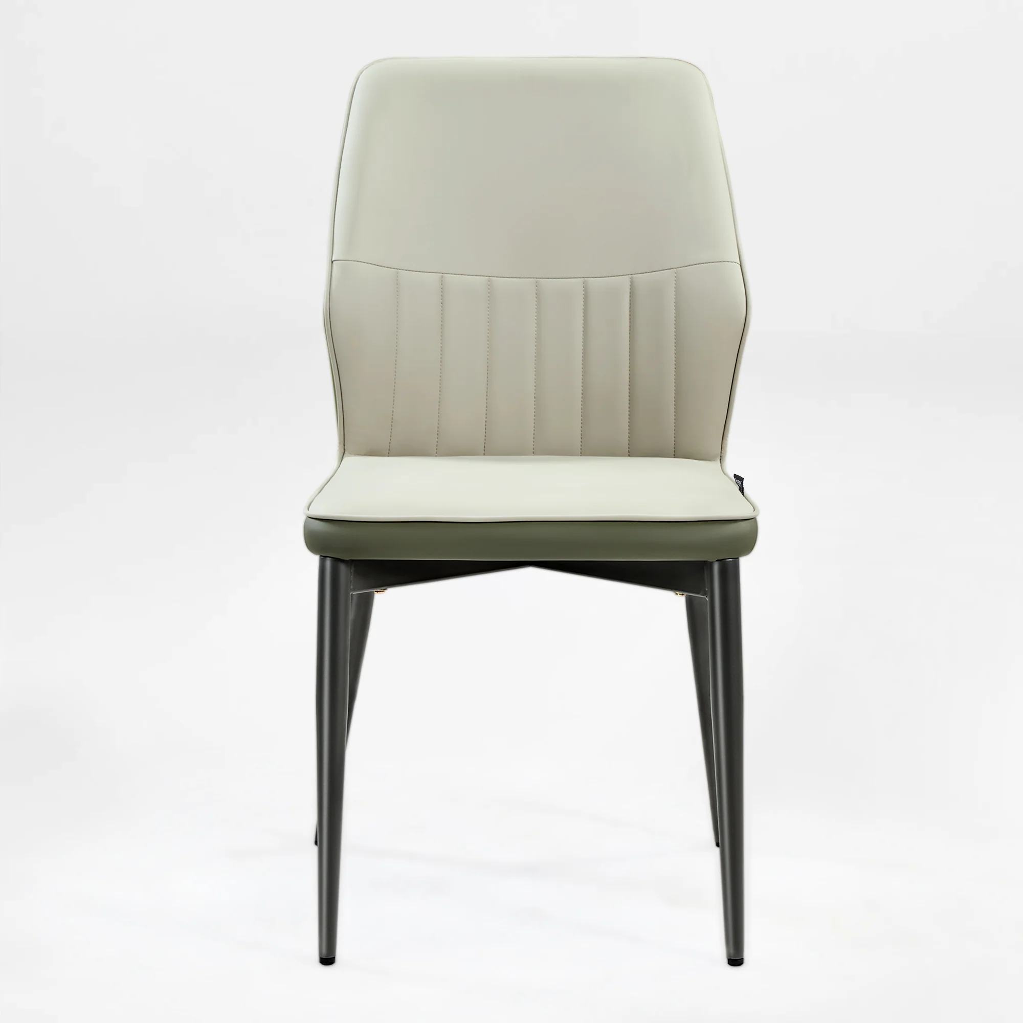 Ember, Upholstered Dining Side Chair Set of 2, Gray & Bottle Green - Image 12