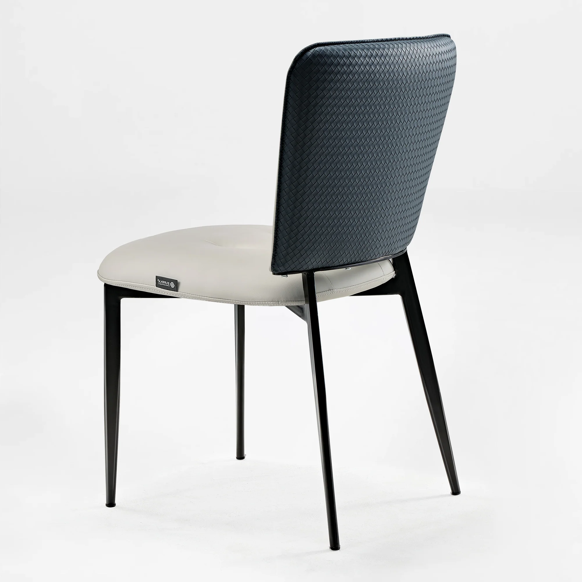 Aspen, Upholstered Dining Side Chairs Set of 2,  Indigo Blue& Off-White - Image 13