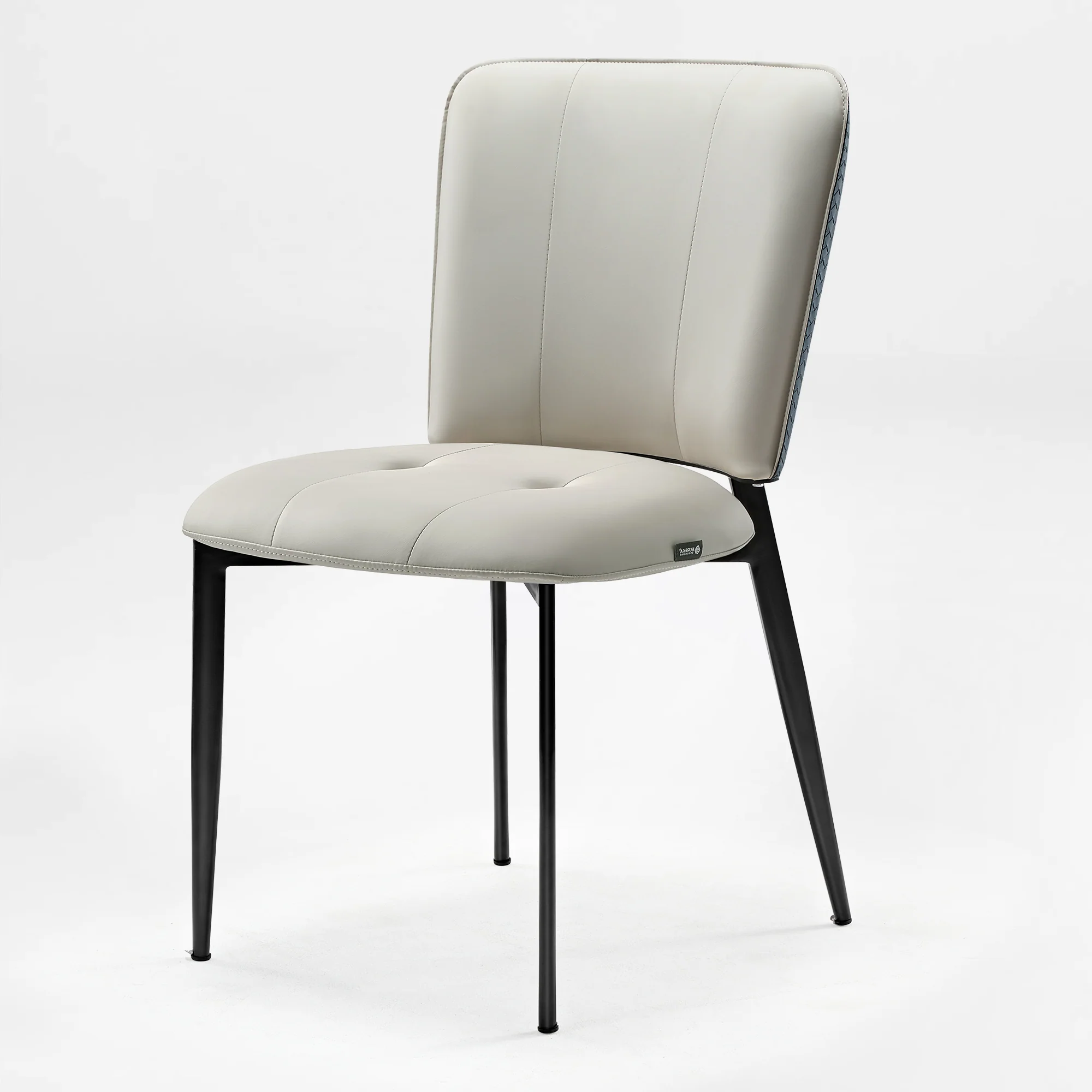 Aspen, Upholstered Dining Side Chairs Set of 2,  Indigo Blue& Off-White - Image 18