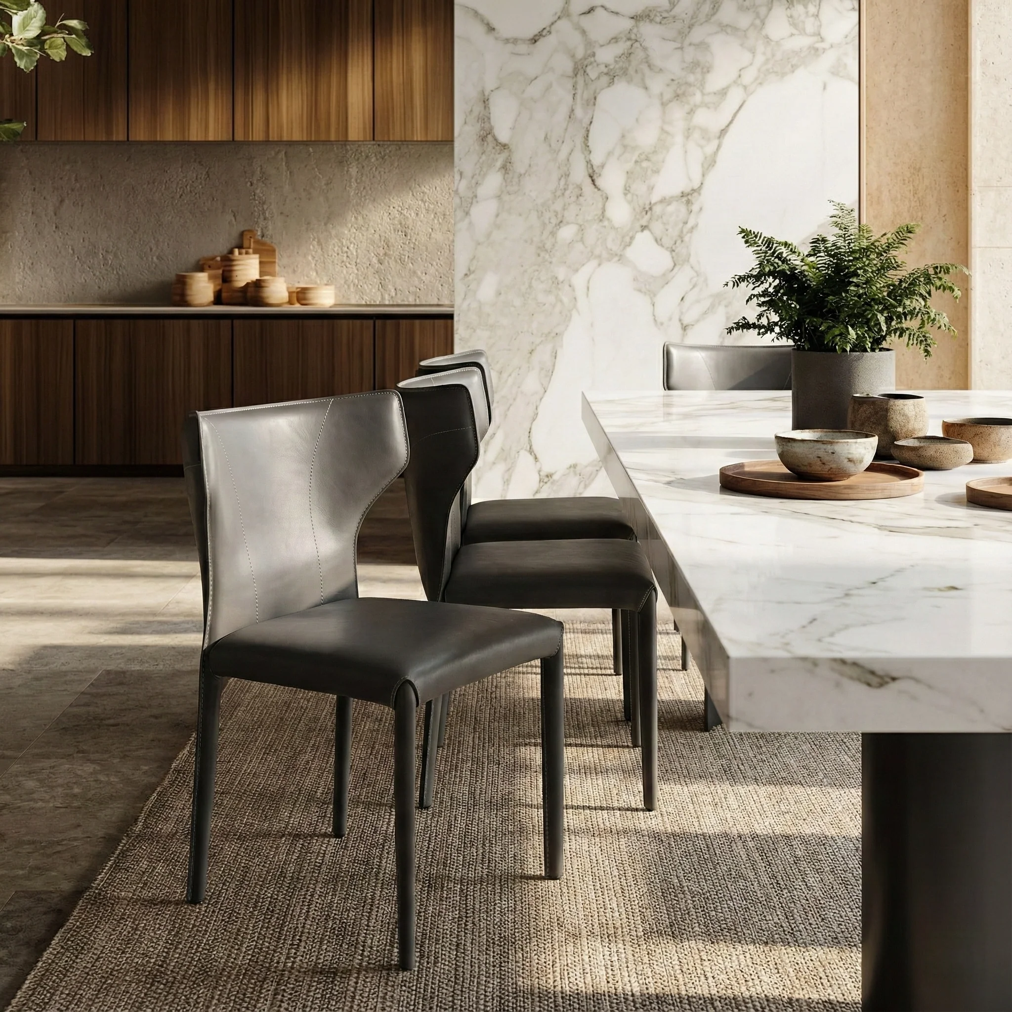 Majestic, Dining Side Chairs Set of 2, Gray - Image 4