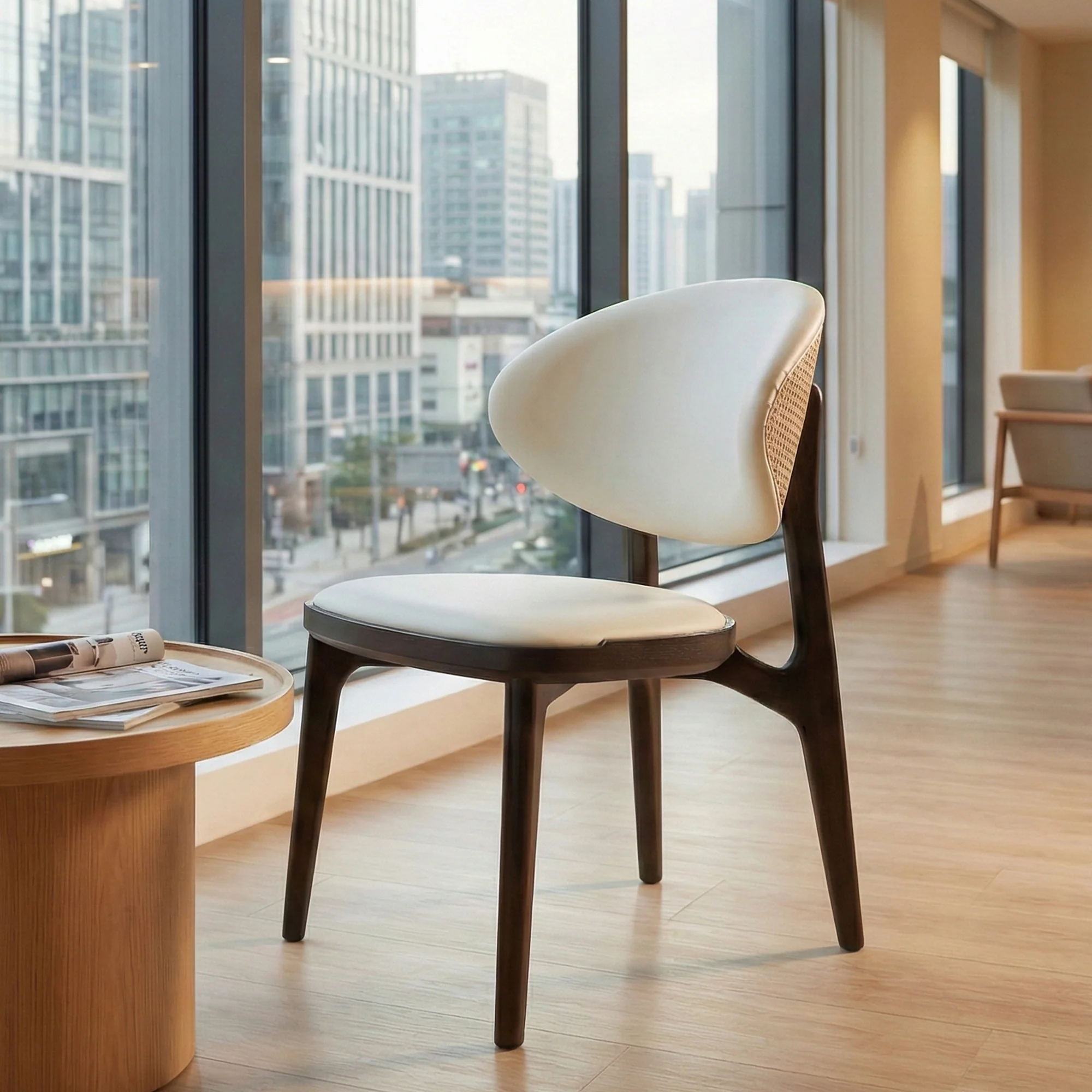 Cedar, Dining Side Chairs Set of 2, Off-white - Image 4