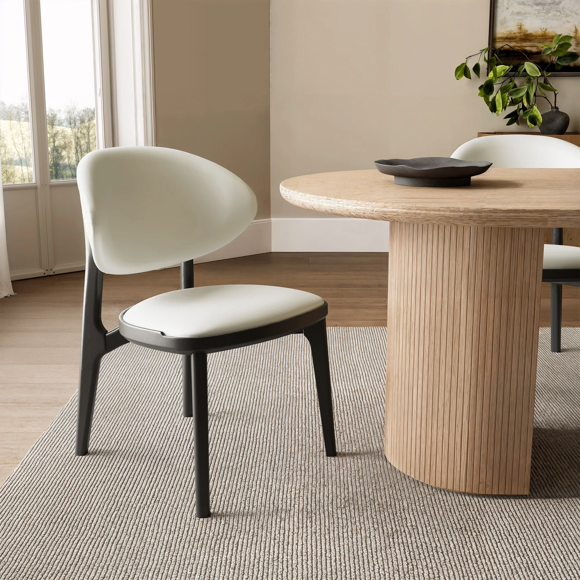 Cedar, Dining Side Chairs Set of 2, Off-white - Image 8