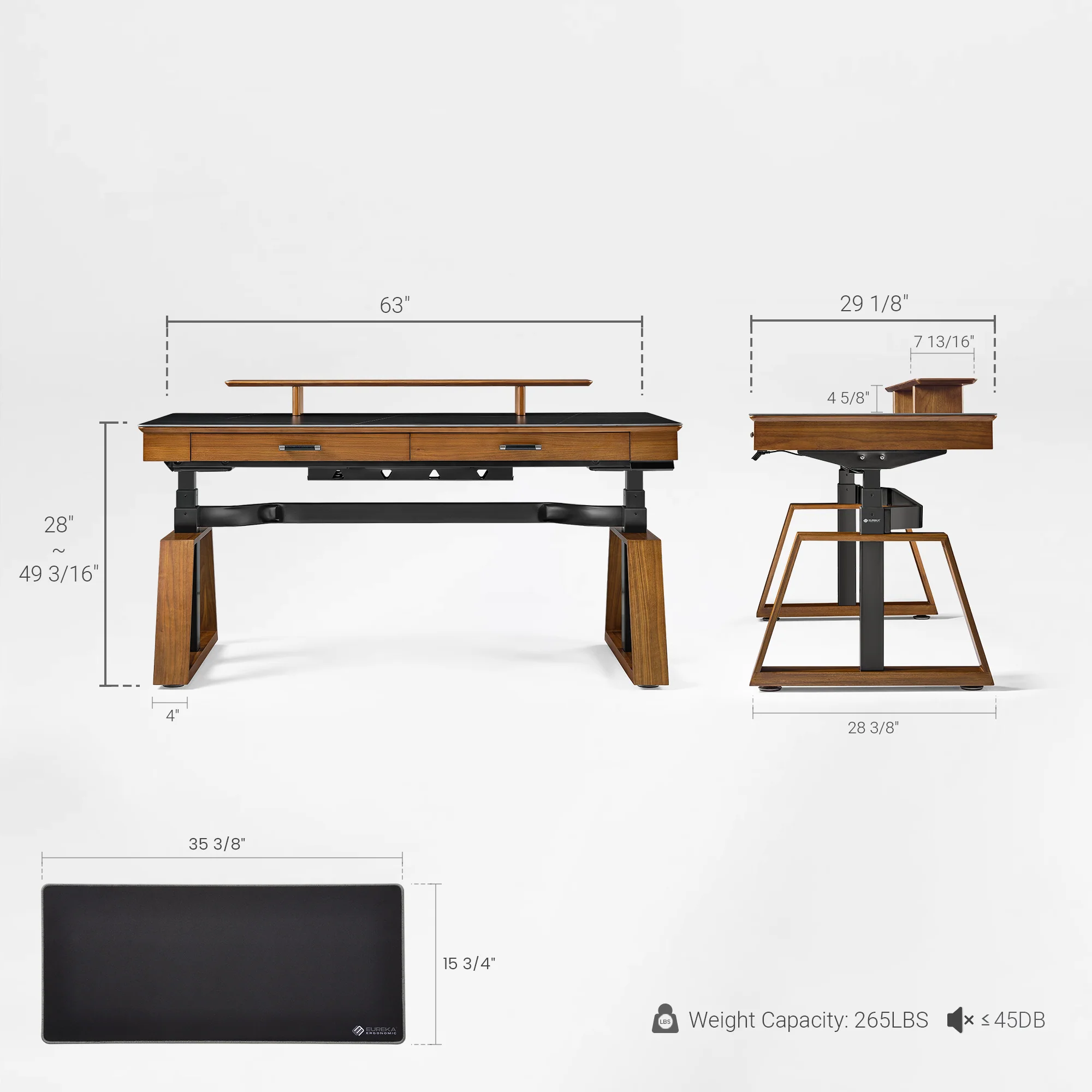 Ark Executive Standing Desk (63"x29") - Image 33