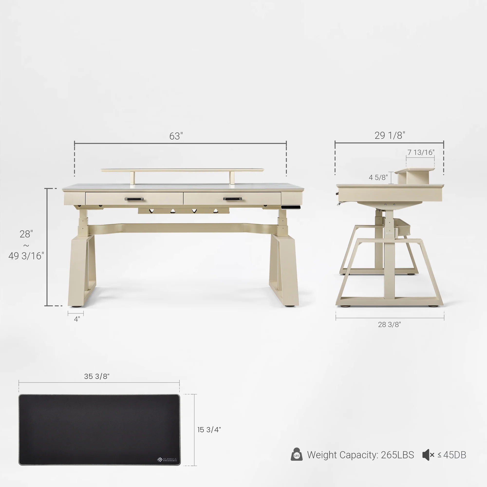 Ark Executive Standing Desk (63"x29") - Image 48