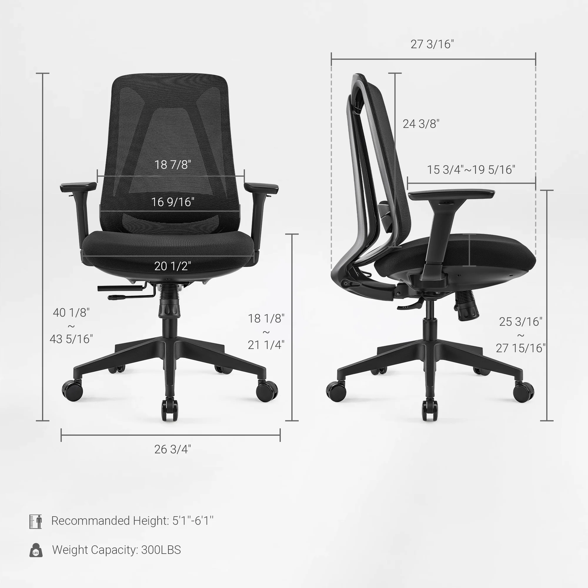 Nico, Mesh Ergonomic Office Chair - Image 17