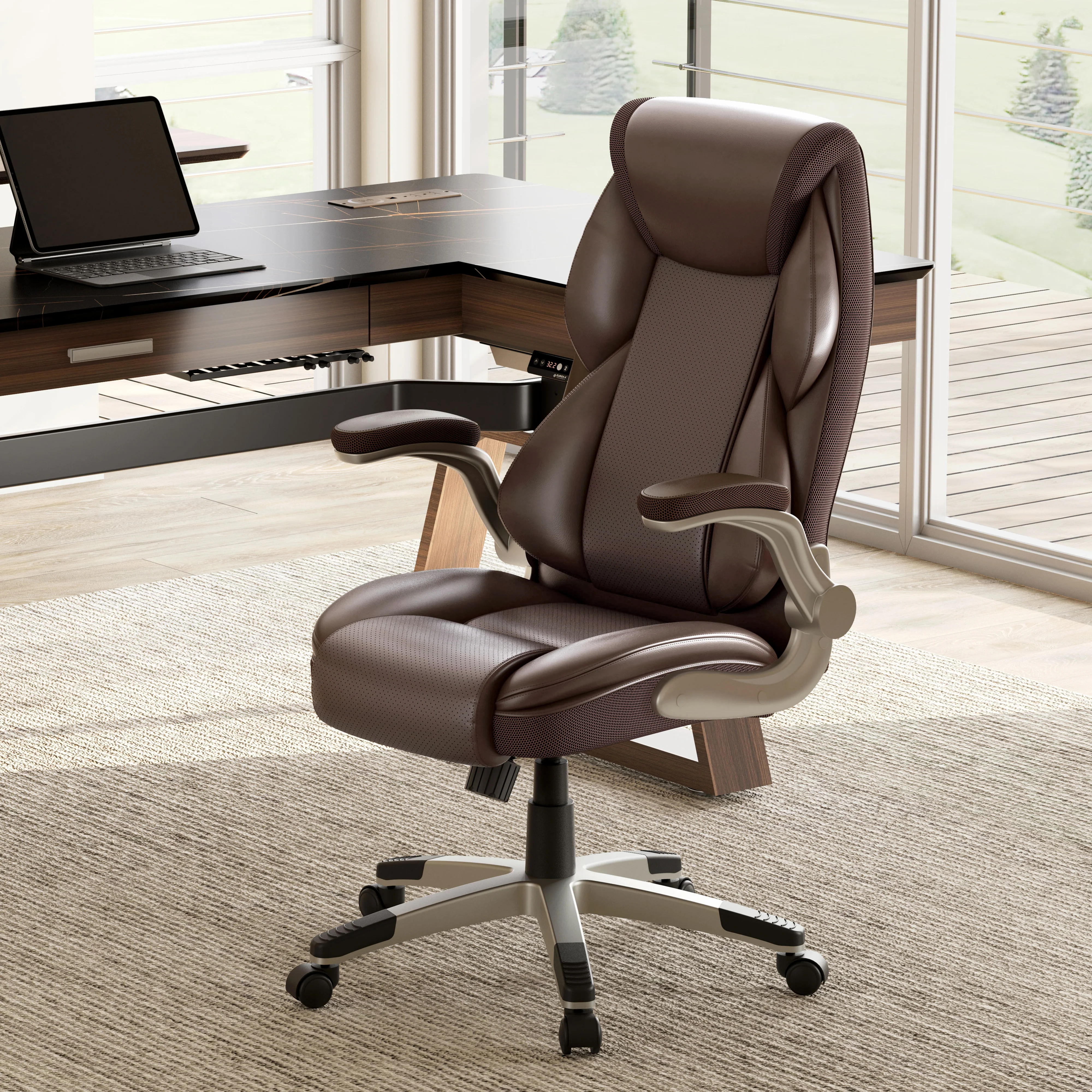 Galene, Faux Leather Office Chair - Image 33