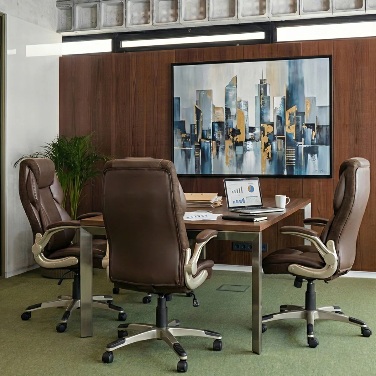 Galene, Faux Leather Office Chair - Image 34