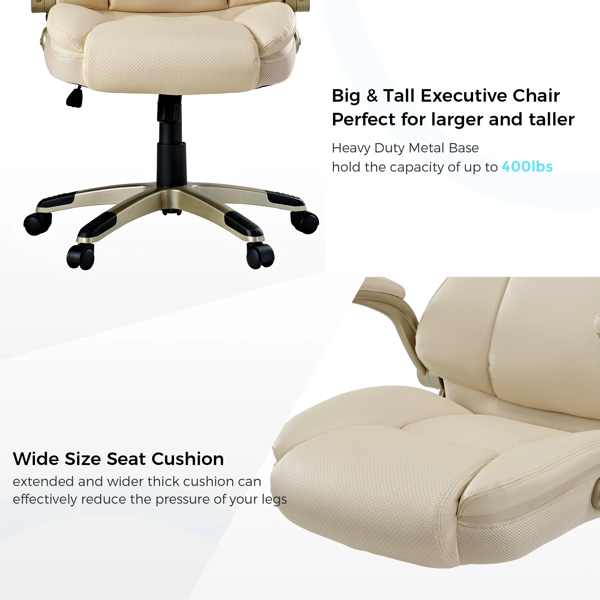 Galene, Faux Leather Office Chair - Image 53