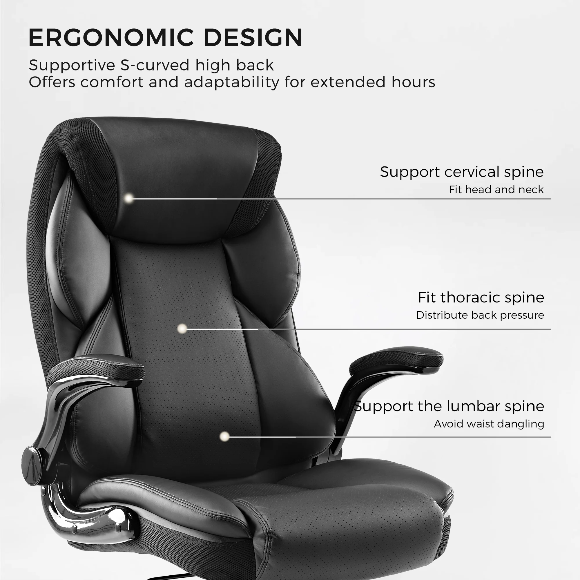 Galene, Faux Leather Office Chair - Image 68