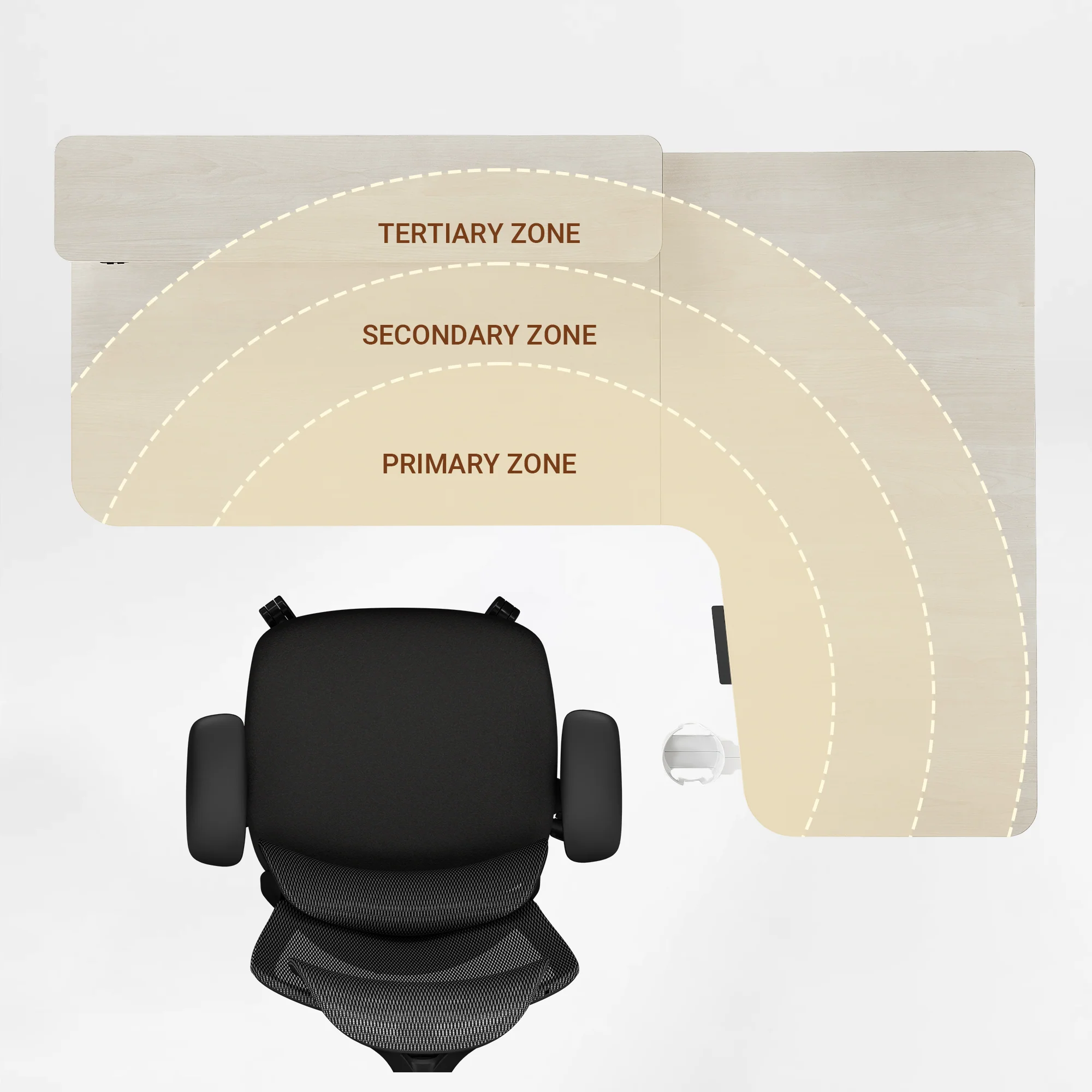 L-Shaped Standing Desk with Accessories Set (60"x23") - Image 102