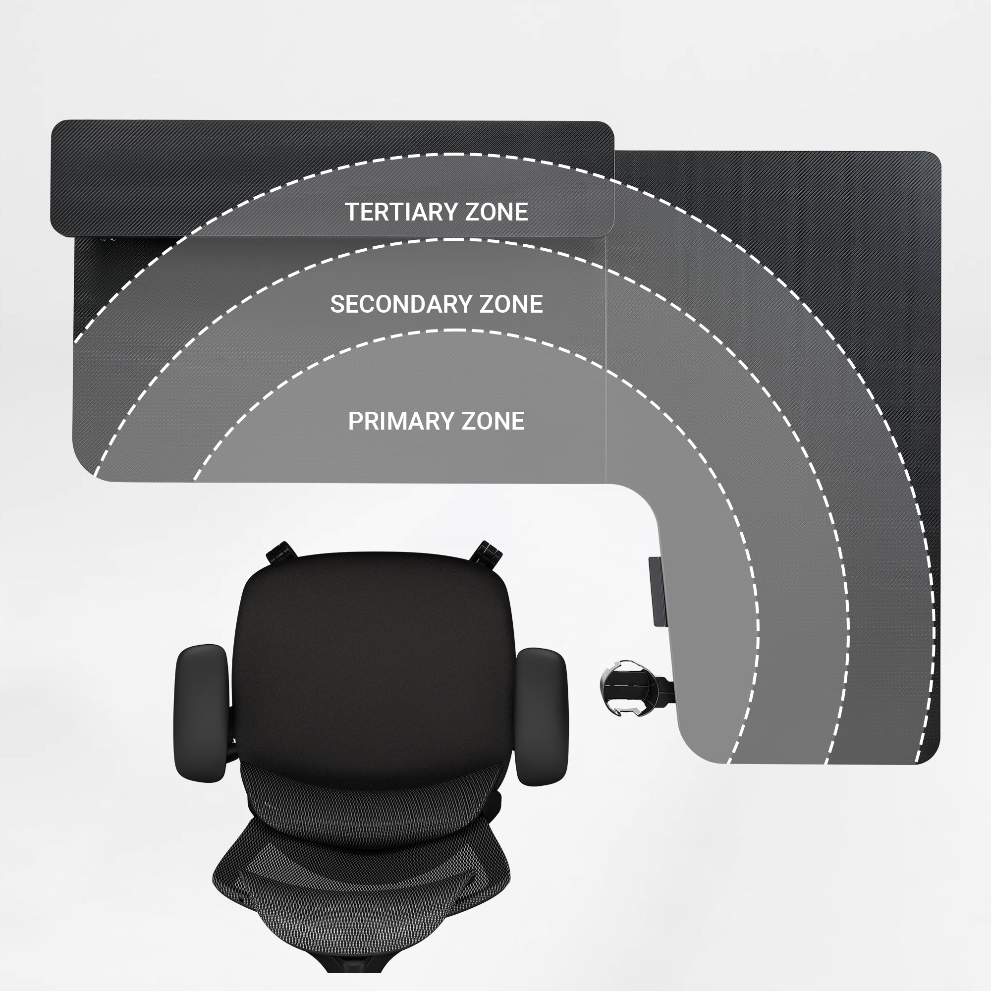 L-Shaped Standing Desk with Accessories Set (60"x23") - Image 115