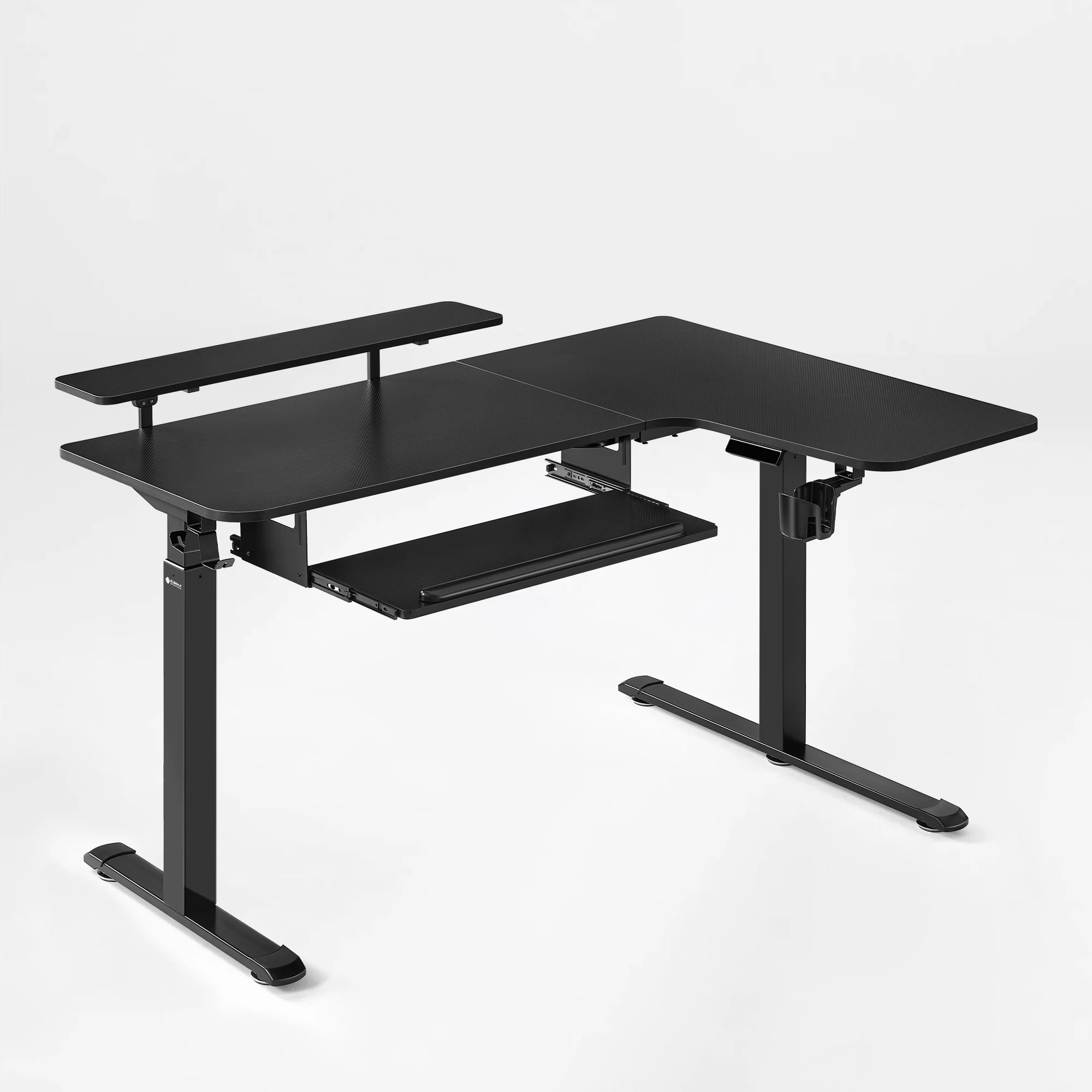 L-Shaped Standing Desk with Accessories Set (60"x23") - Image 123