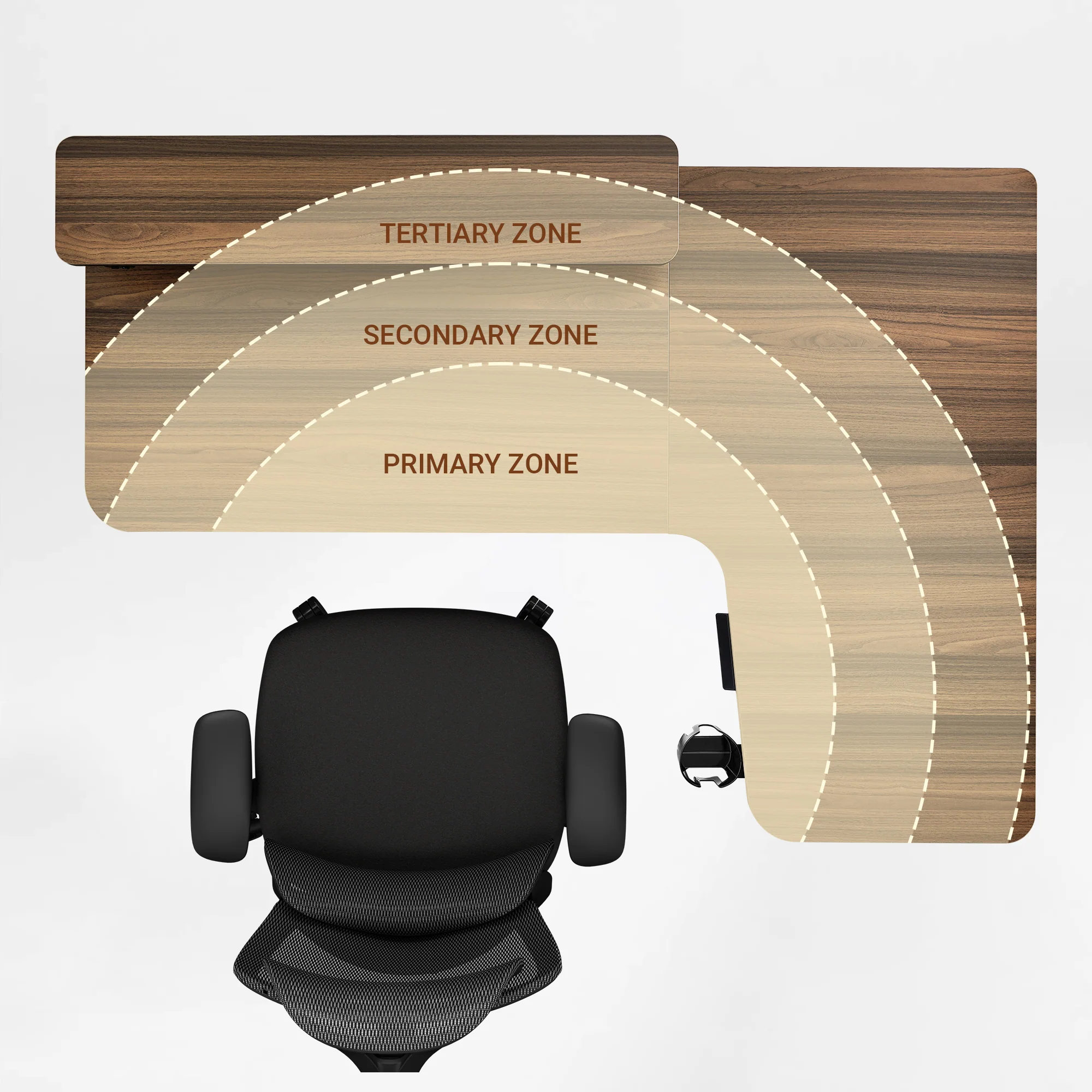 L-Shaped Standing Desk with Accessories Set (60"x23") - Image 130