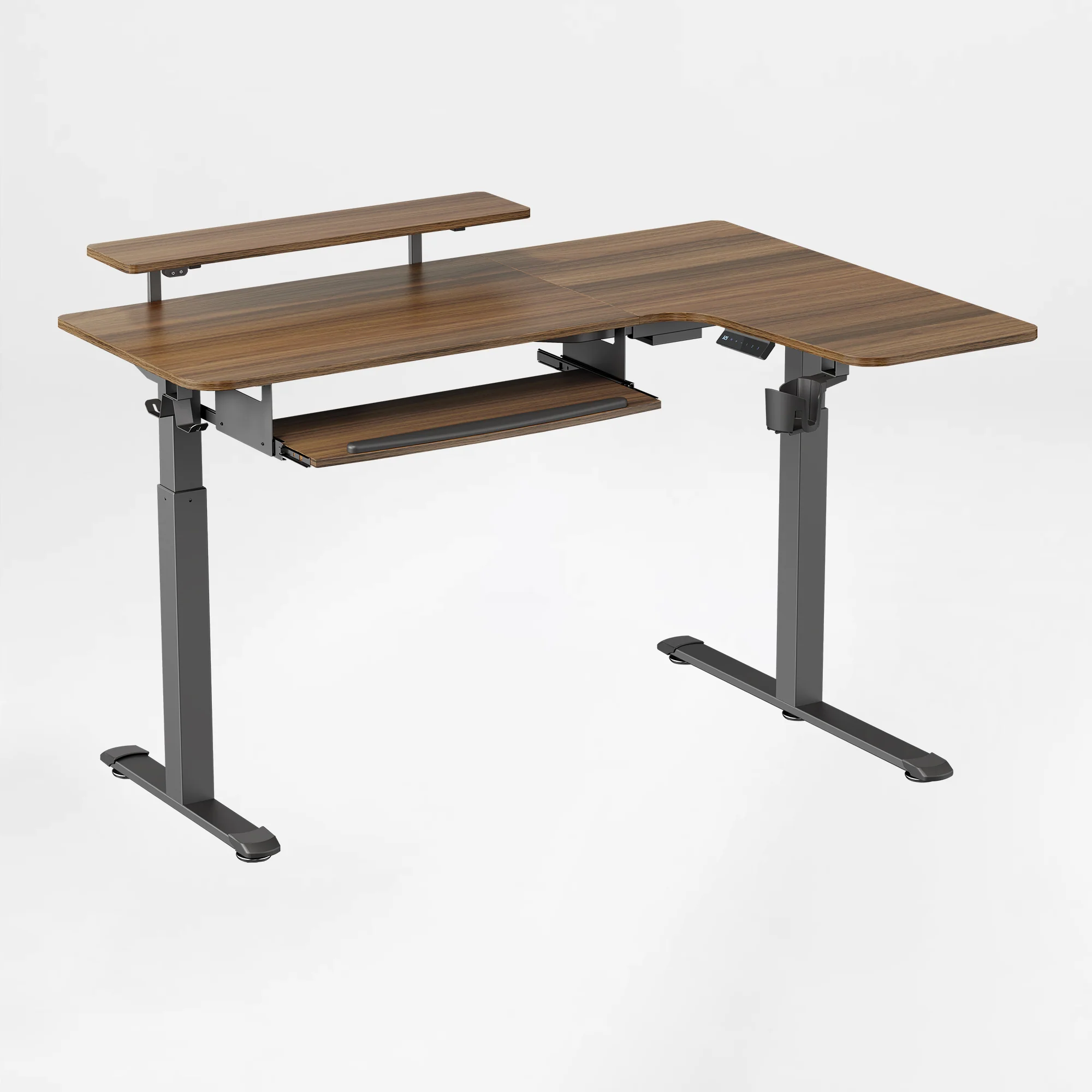 L-Shaped Standing Desk with Accessories Set (60"x23") - Image 137