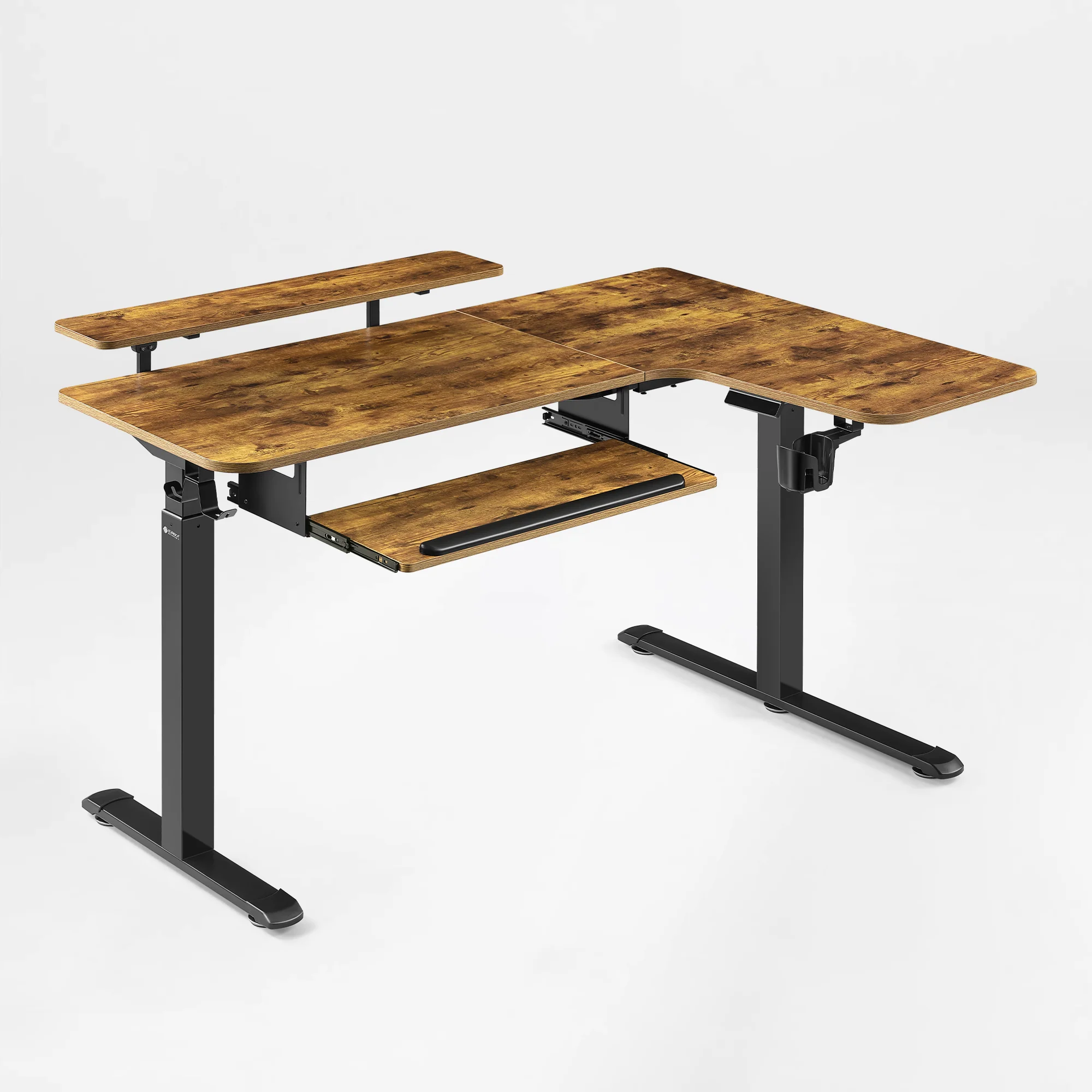 L-Shaped Standing Desk with Accessories Set (60"x23") - Image 141