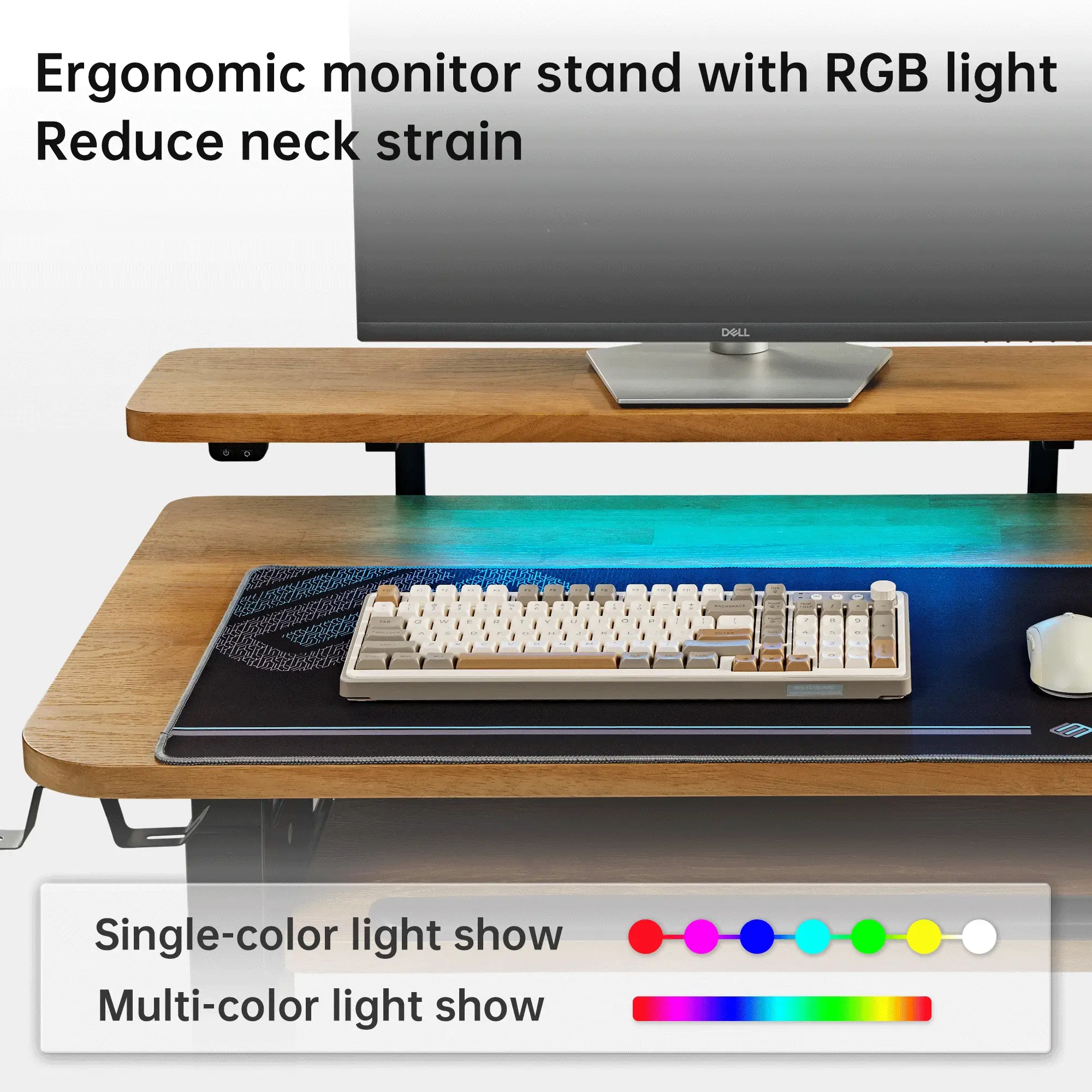 L-Shaped Standing Desk with Accessories Set (60"x23") - Image 161