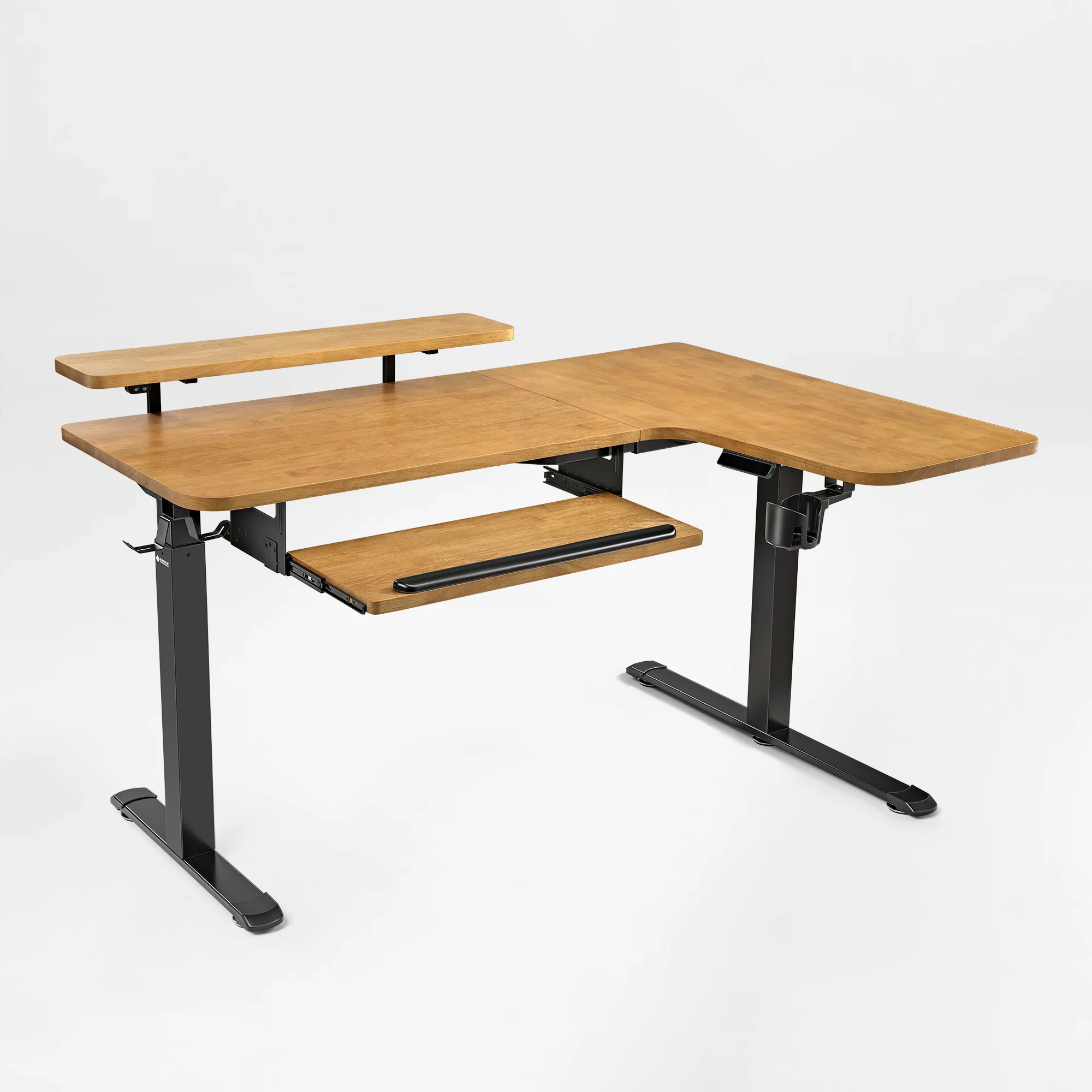 L-Shaped Standing Desk with Accessories Set (60"x23") - Image 164