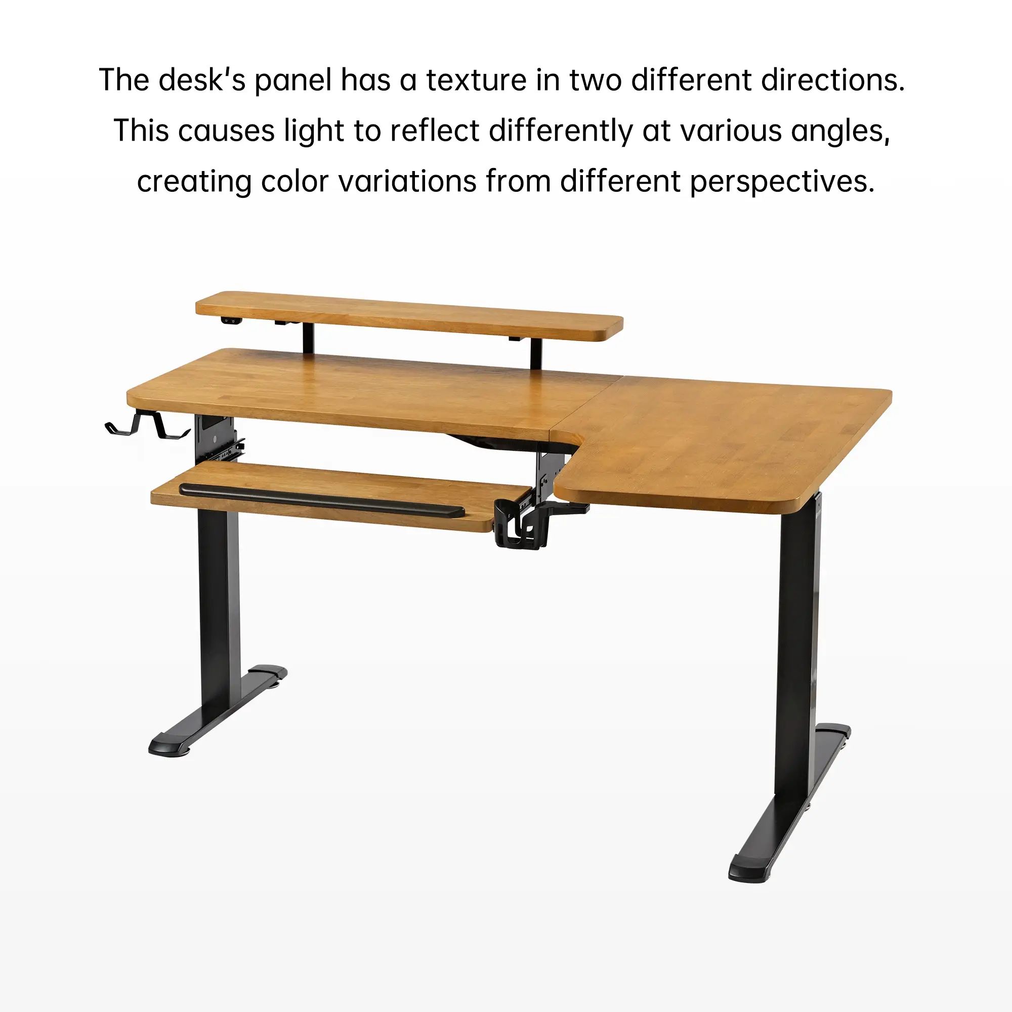 L-Shaped Standing Desk with Accessories Set (60"x23") - Image 165