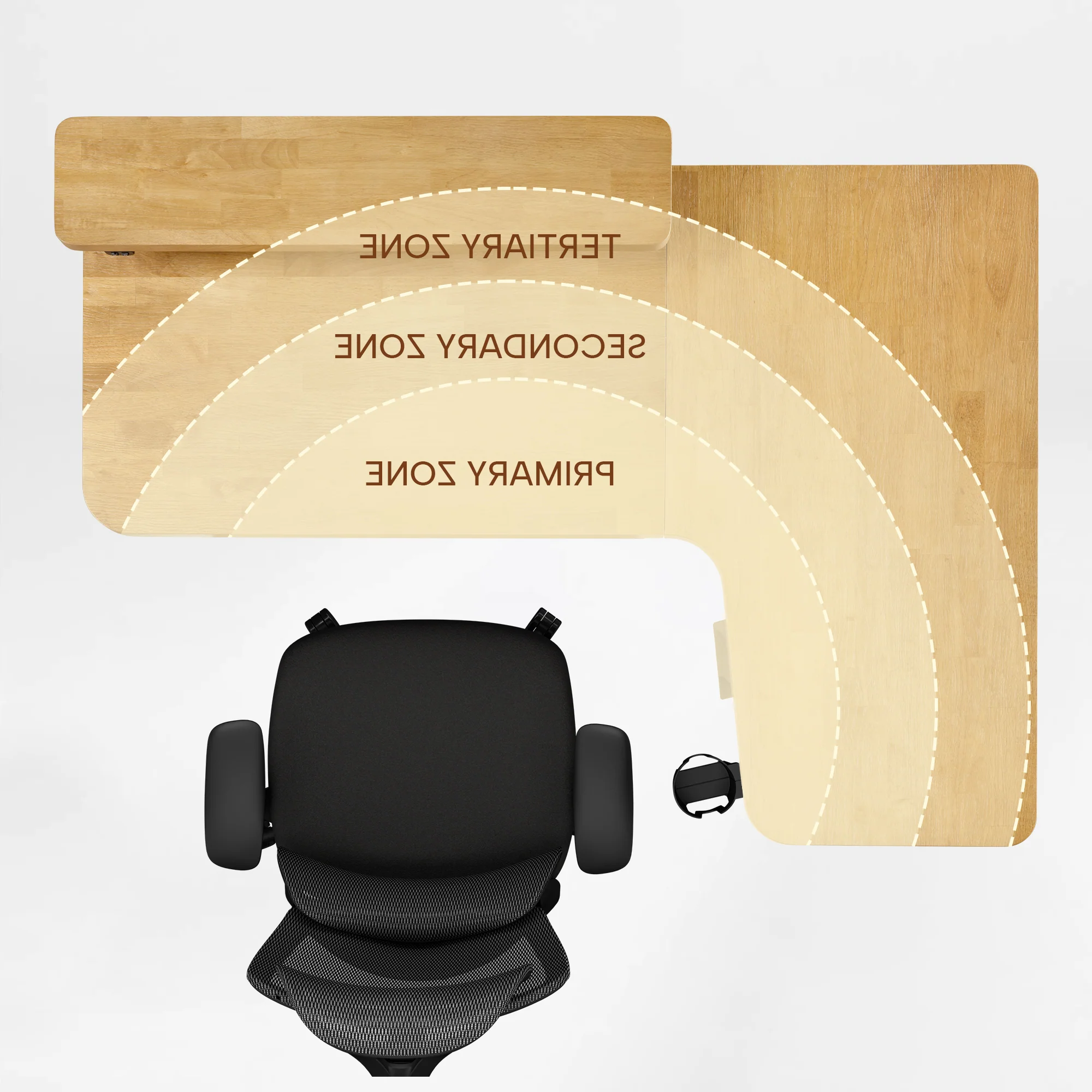 L-Shaped Standing Desk with Accessories Set (60"x23") - Image 171