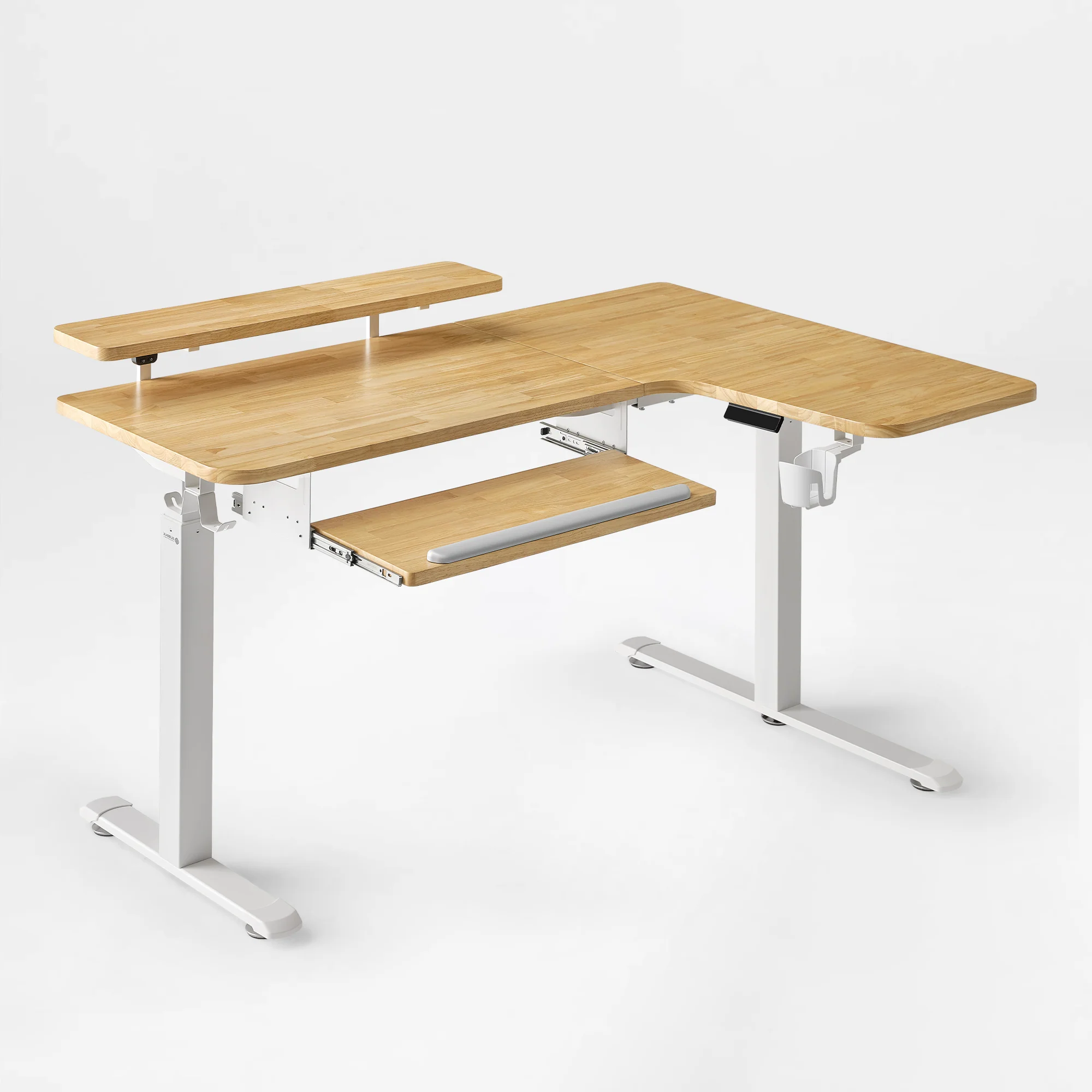 L-Shaped Standing Desk with Accessories Set (60"x23") - Image 179
