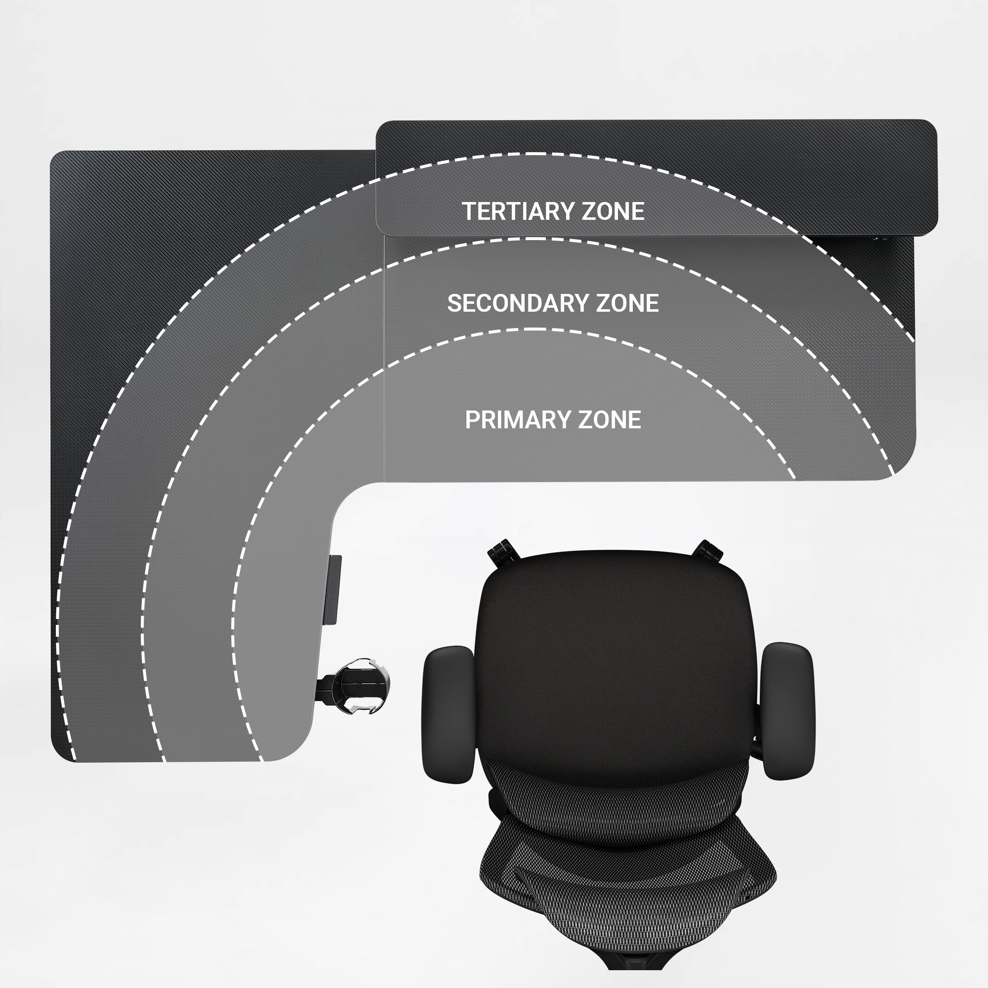 L-Shaped Standing Desk with Accessories Set (60"x23") - Image 19