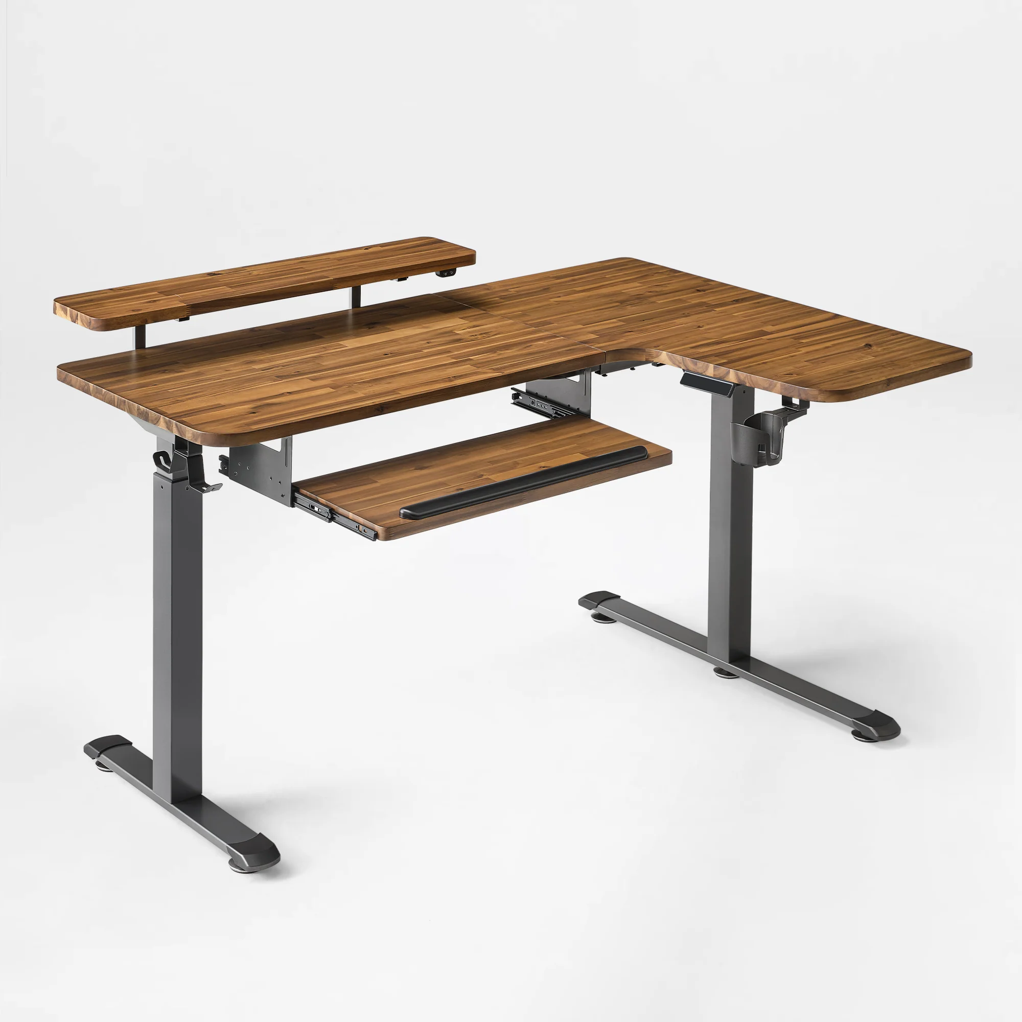 L-Shaped Standing Desk with Accessories Set (60"x23") - Image 193