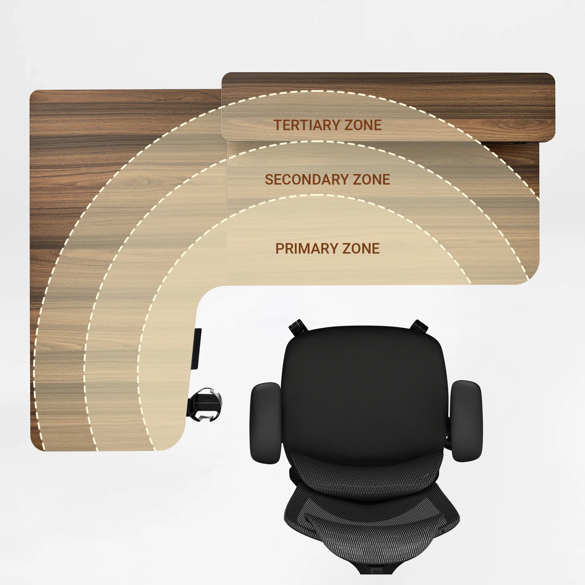 L-Shaped Standing Desk with Accessories Set (60"x23") - Image 34