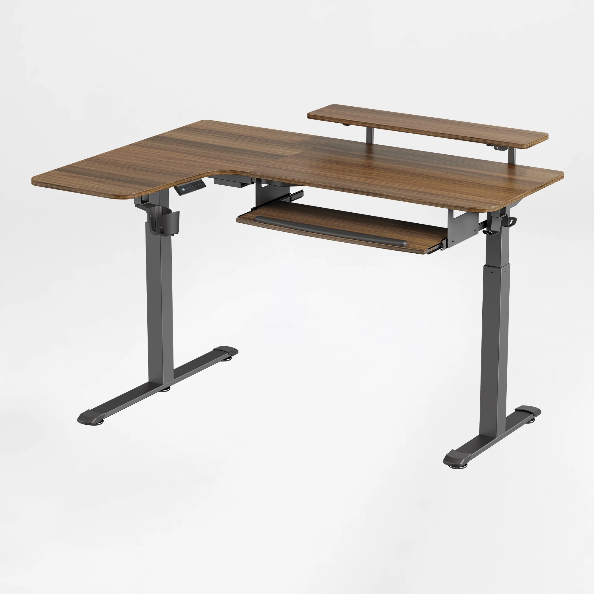 L-Shaped Standing Desk with Accessories Set (60"x23") - Image 42