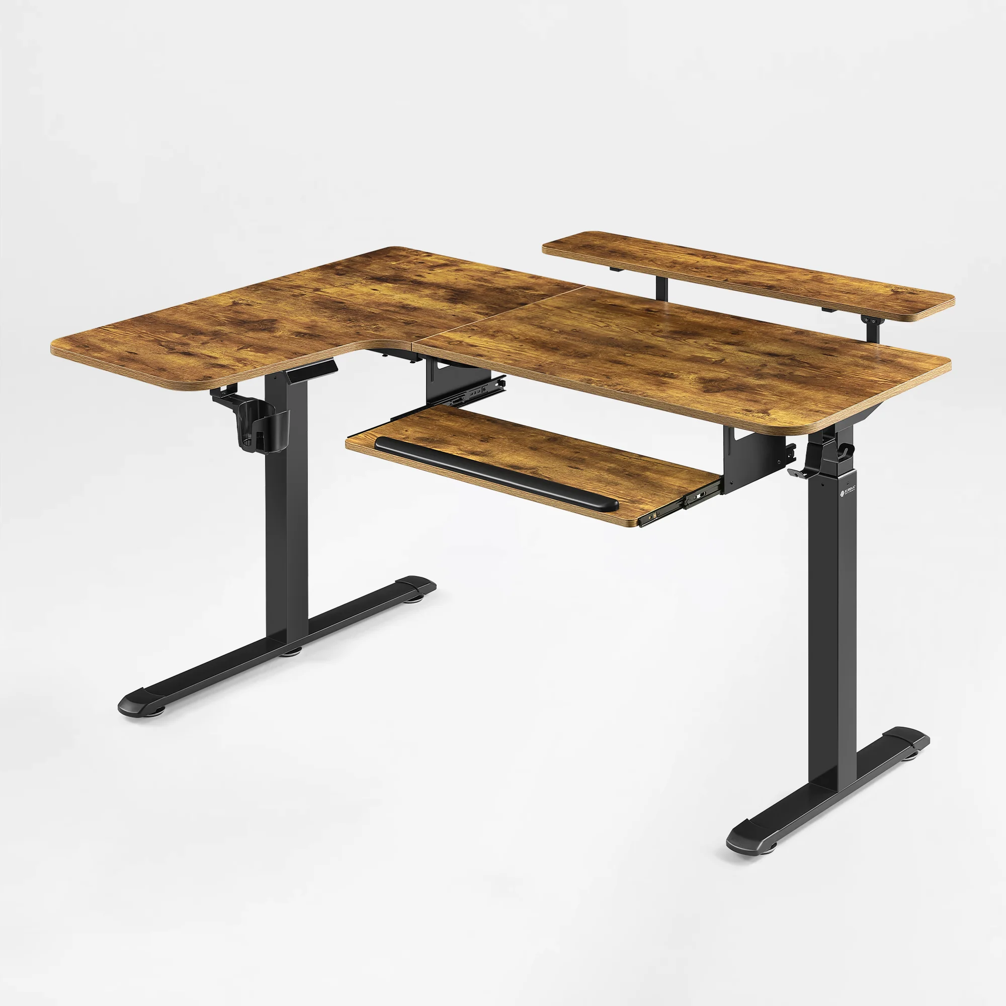 L-Shaped Standing Desk with Accessories Set (60"x23") - Image 47