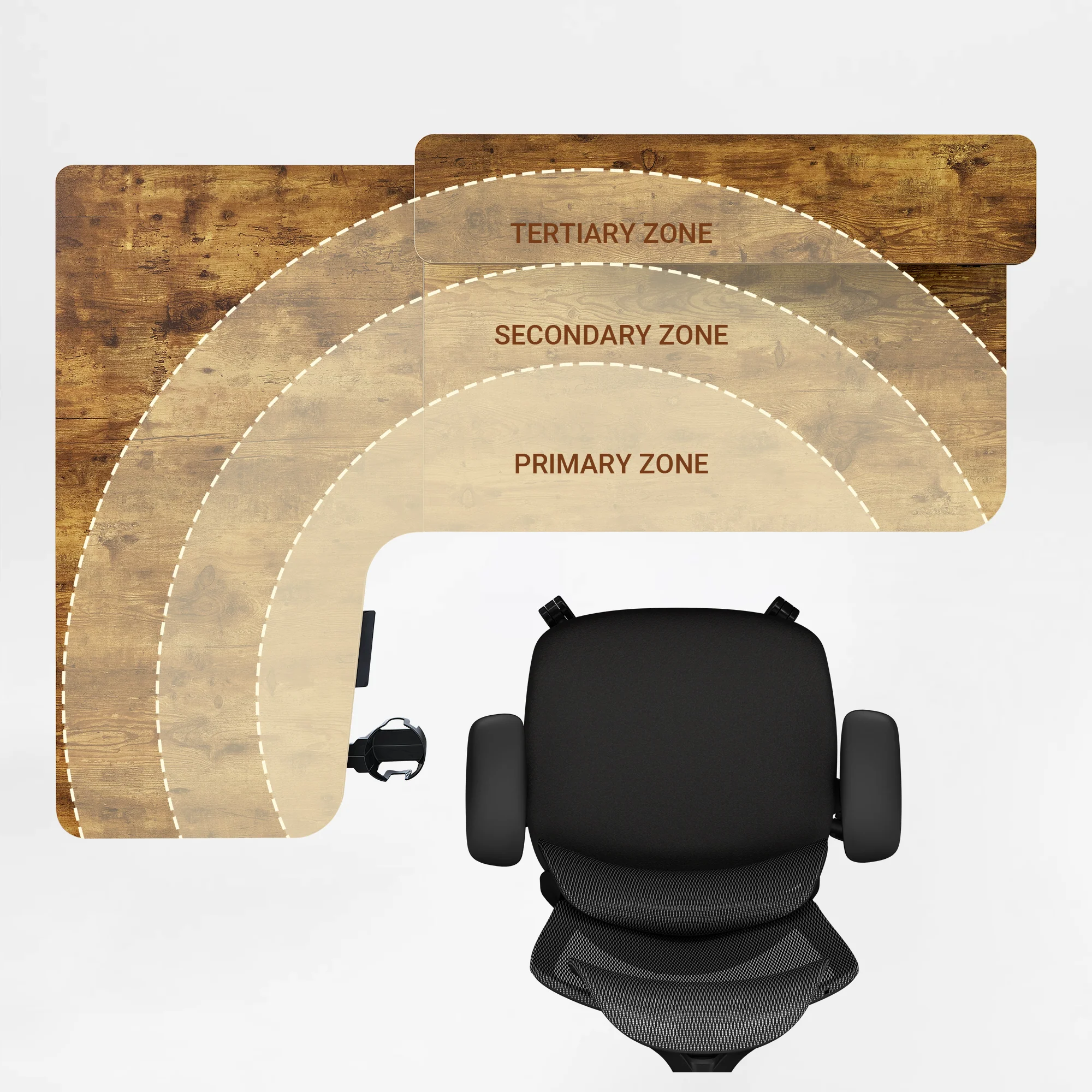 L-Shaped Standing Desk with Accessories Set (60"x23") - Image 51