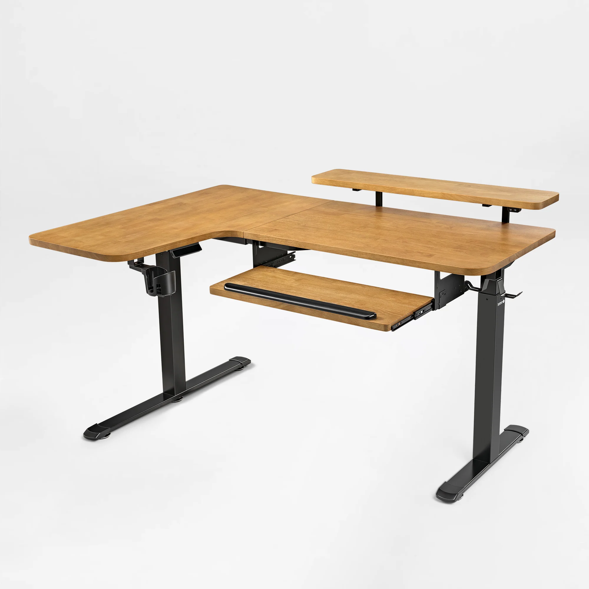 L-Shaped Standing Desk with Accessories Set (60"x23") - Image 71