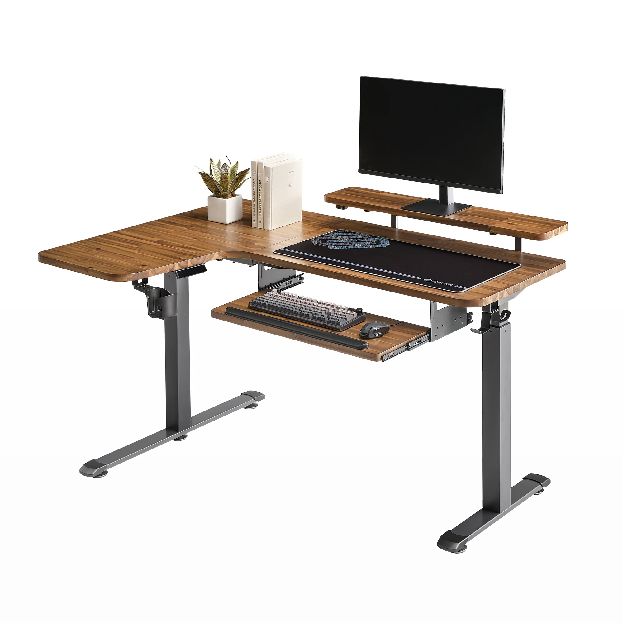 L-Shaped Standing Desk with Accessories Set (60"x23") - Image 87