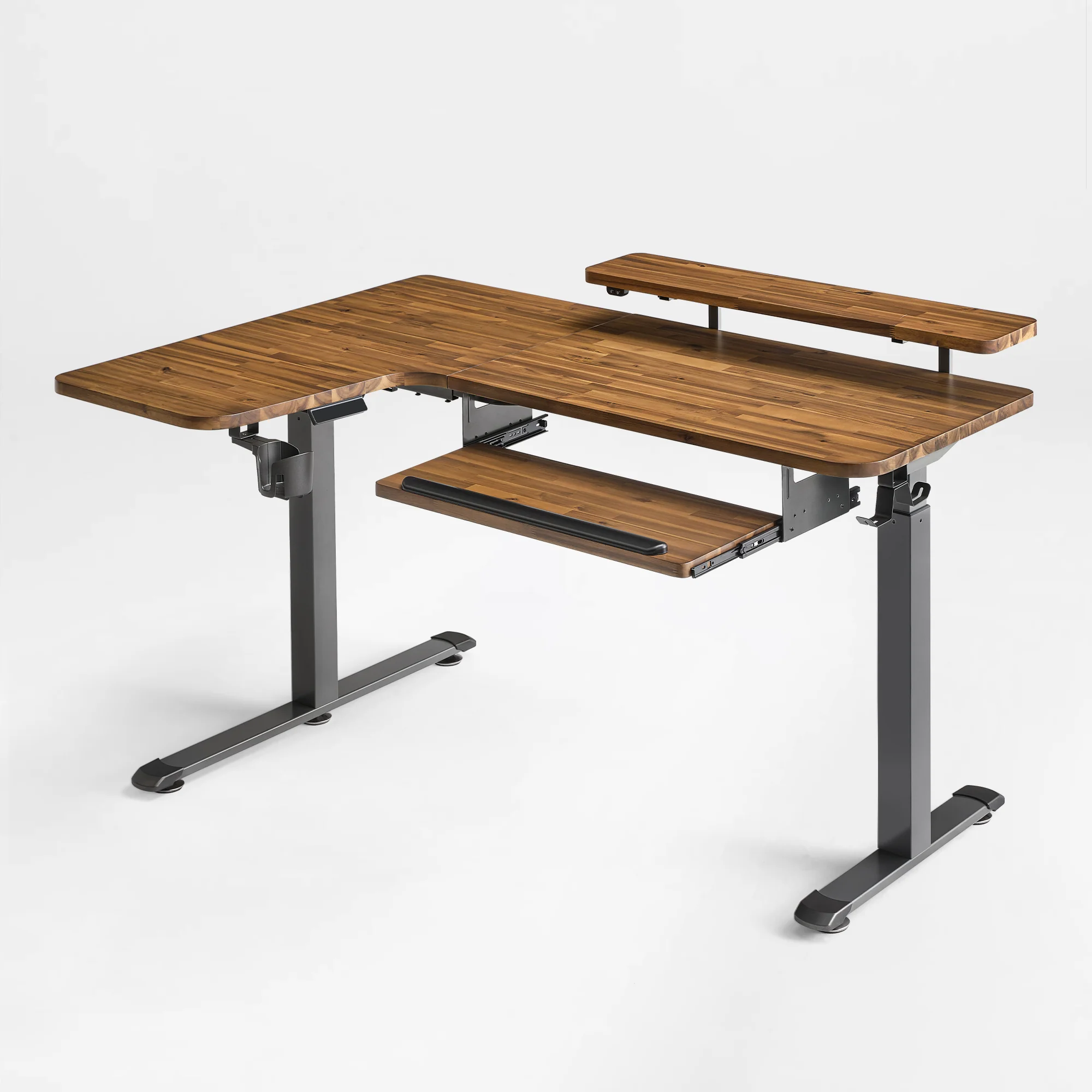 L-Shaped Standing Desk with Accessories Set (60"x23") - Image 96